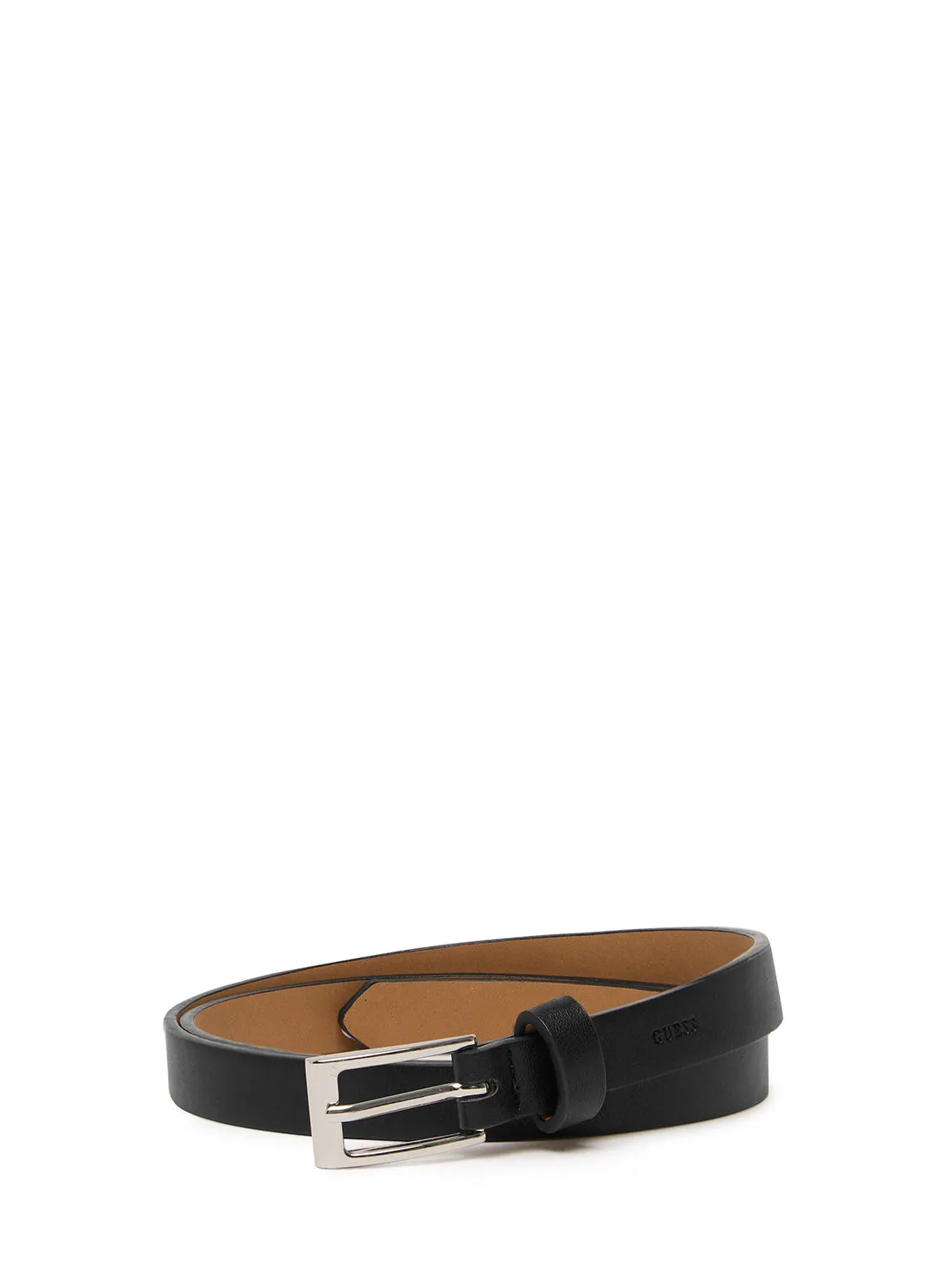 15mm Mocha Logo Two For One Belt Set Guess