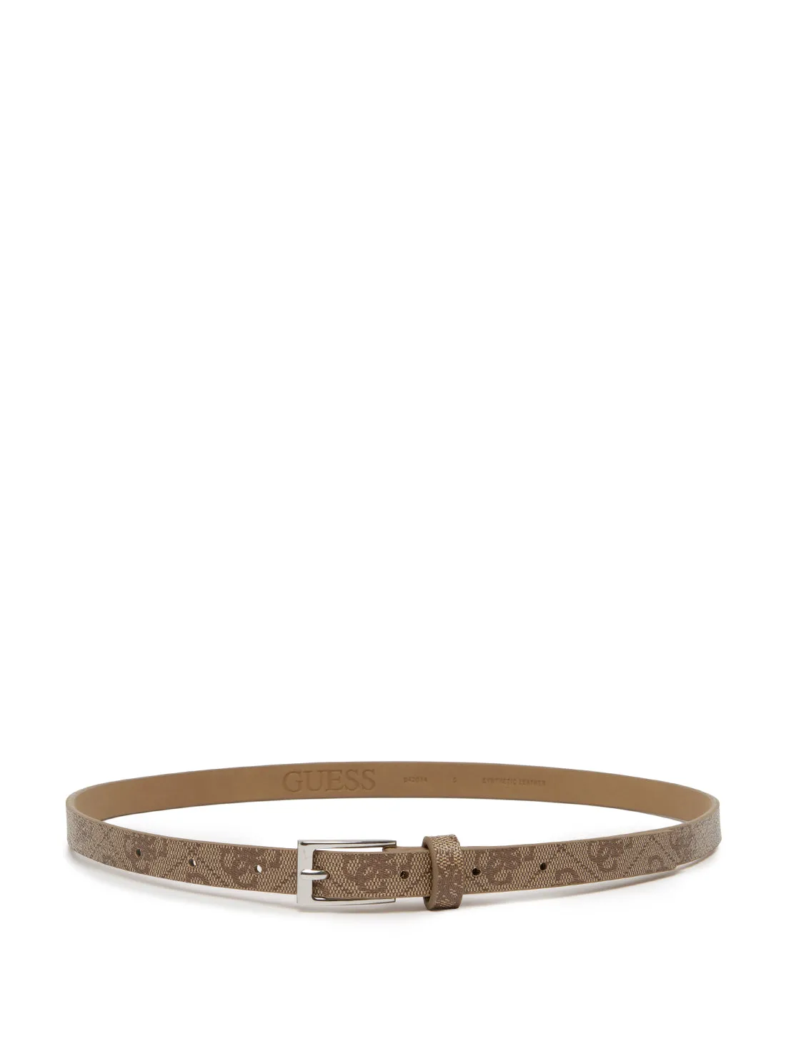 15mm Mocha Logo Two For One Belt Set Guess