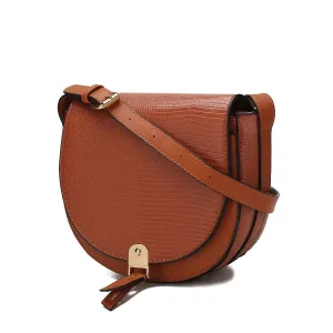 Adalyn Snake Embossed Vegan Leather Womens Shoulder Handbag