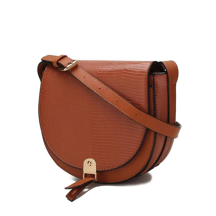 Adalyn Snake Embossed Vegan Leather Womens Shoulder Handbag