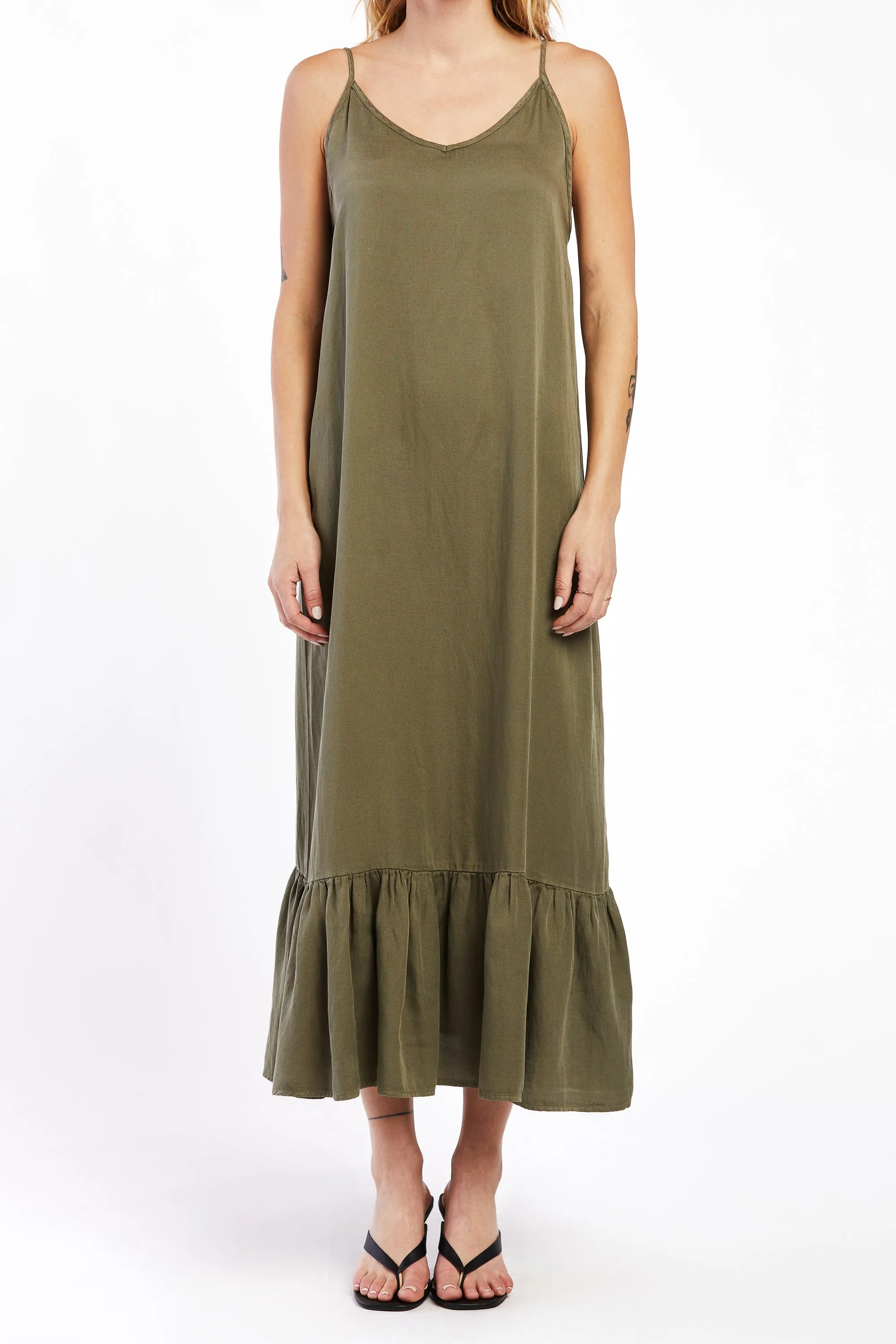 Adele Adjustable Strap Long Tank Dress