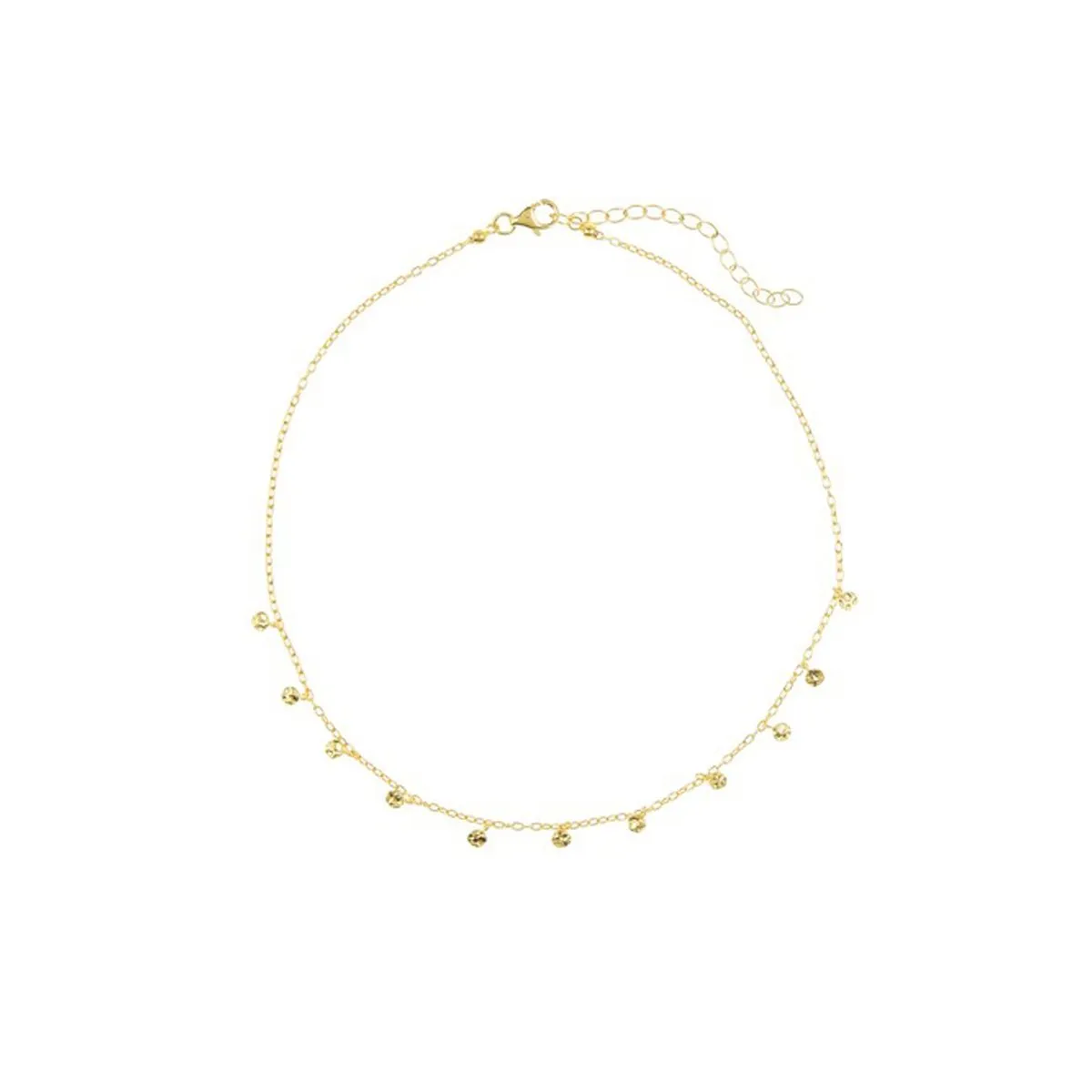 Adornia Confetti Choker Necklace  gold