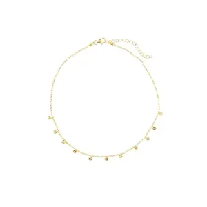 Adornia Confetti Choker Necklace  gold