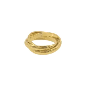 Adornia Interlocking Rings gold