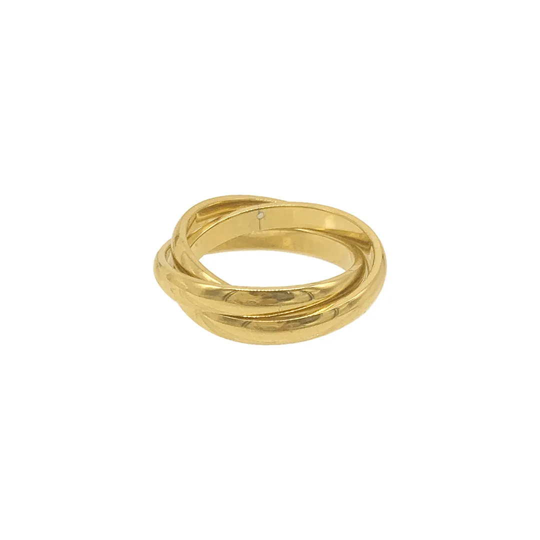 Adornia Interlocking Rings gold