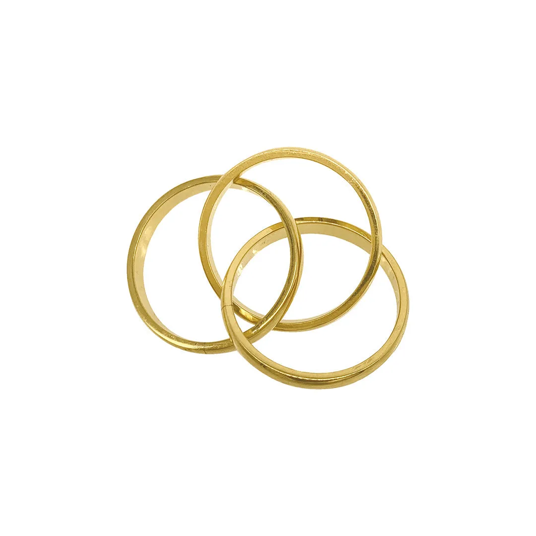 Adornia Interlocking Rings gold