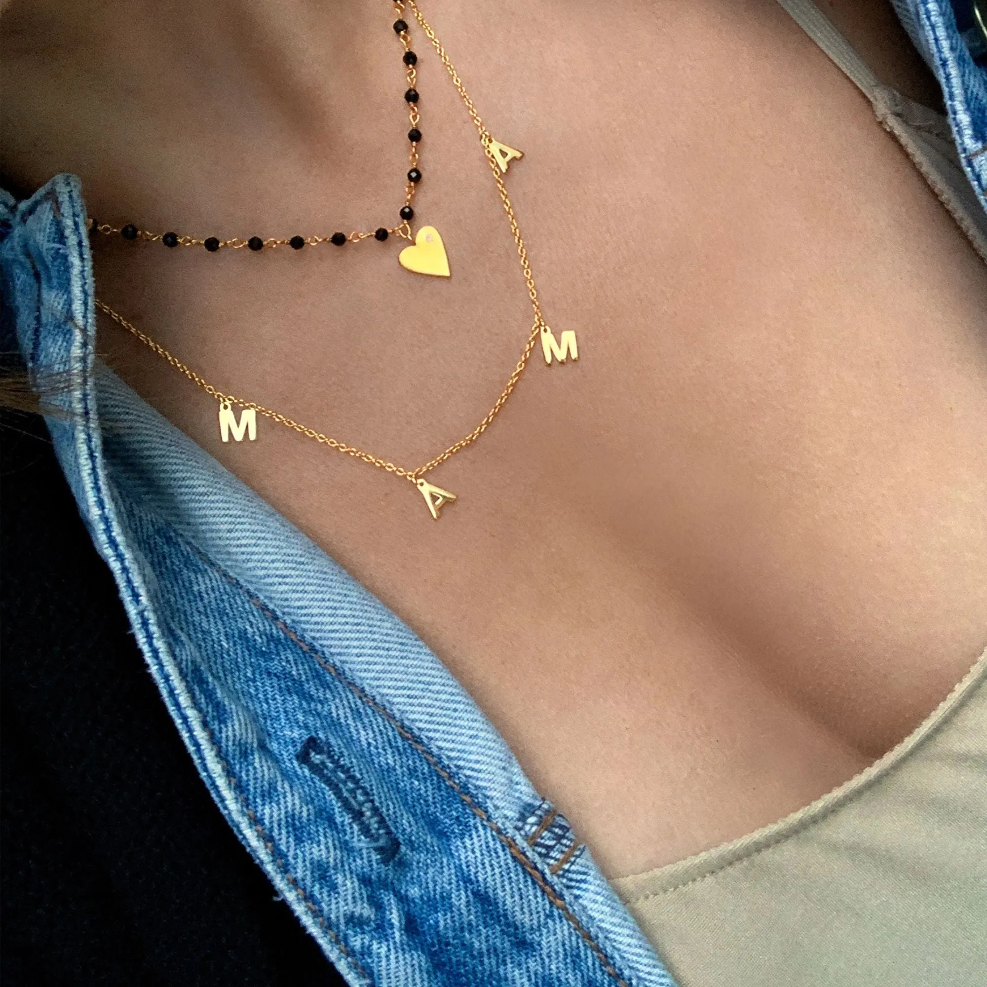 Adornia Mama Neckalce gold