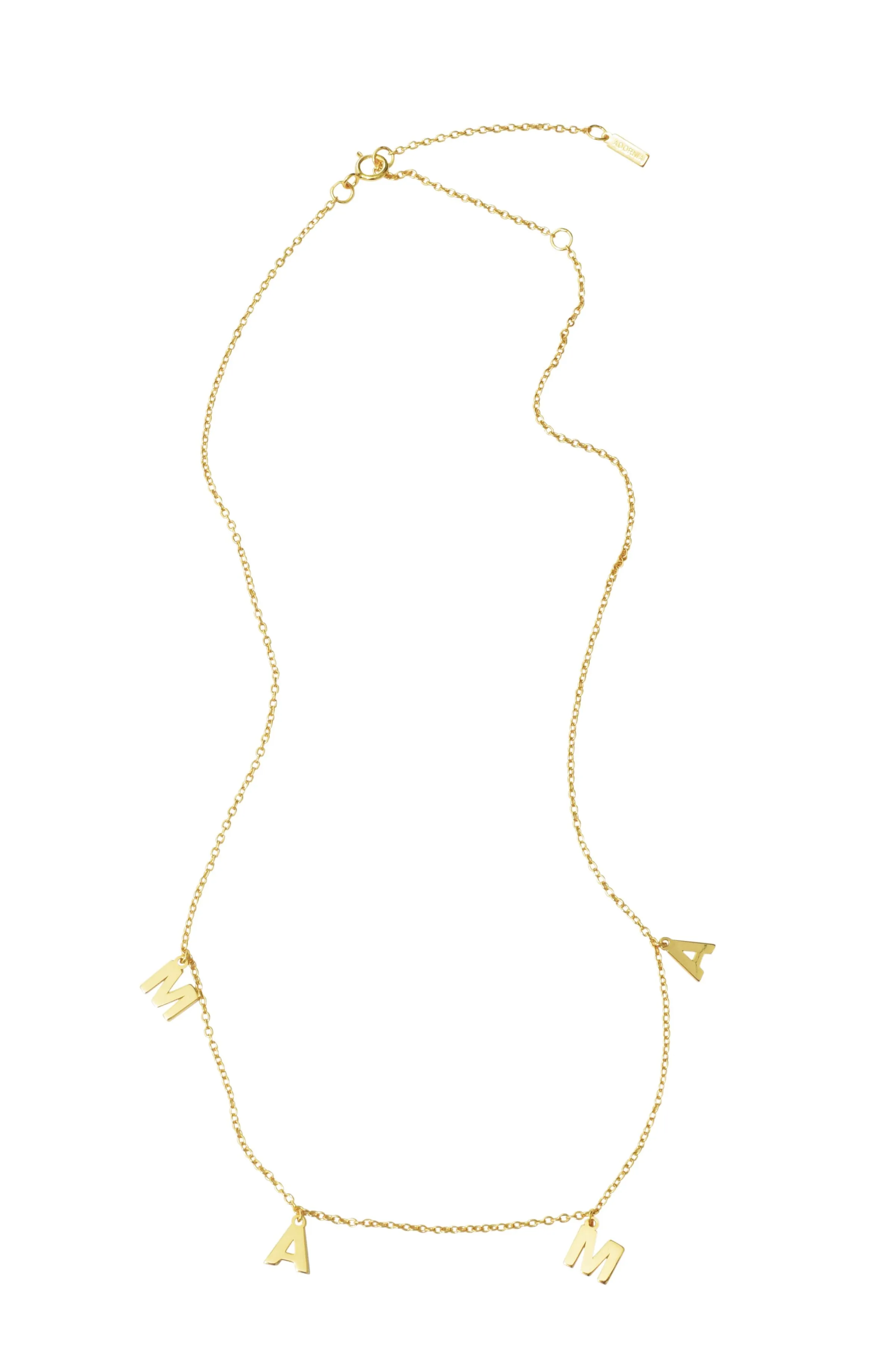 Adornia Mama Neckalce gold