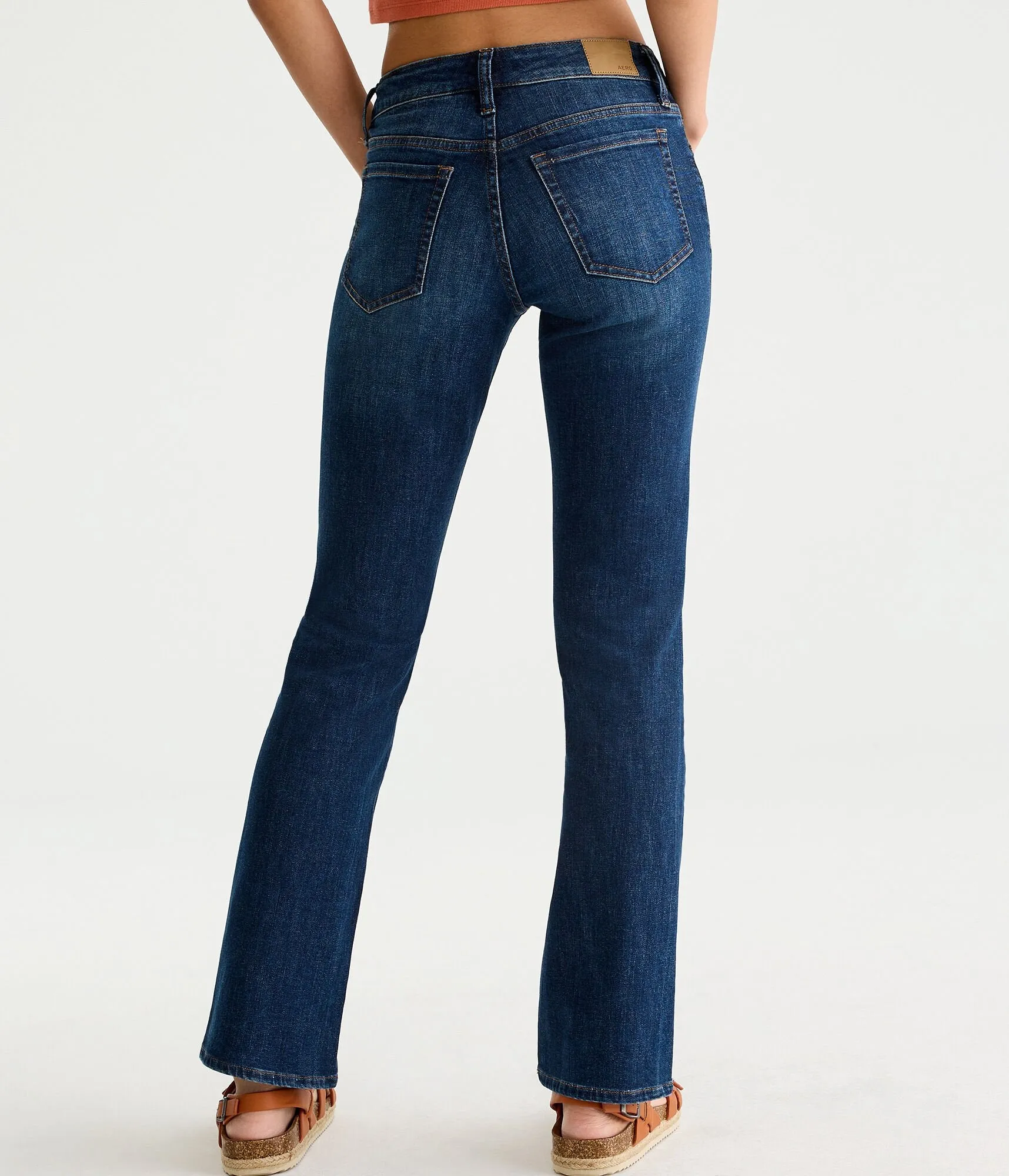 Aeropostale Womens Mid-Rise Bootcut Jean