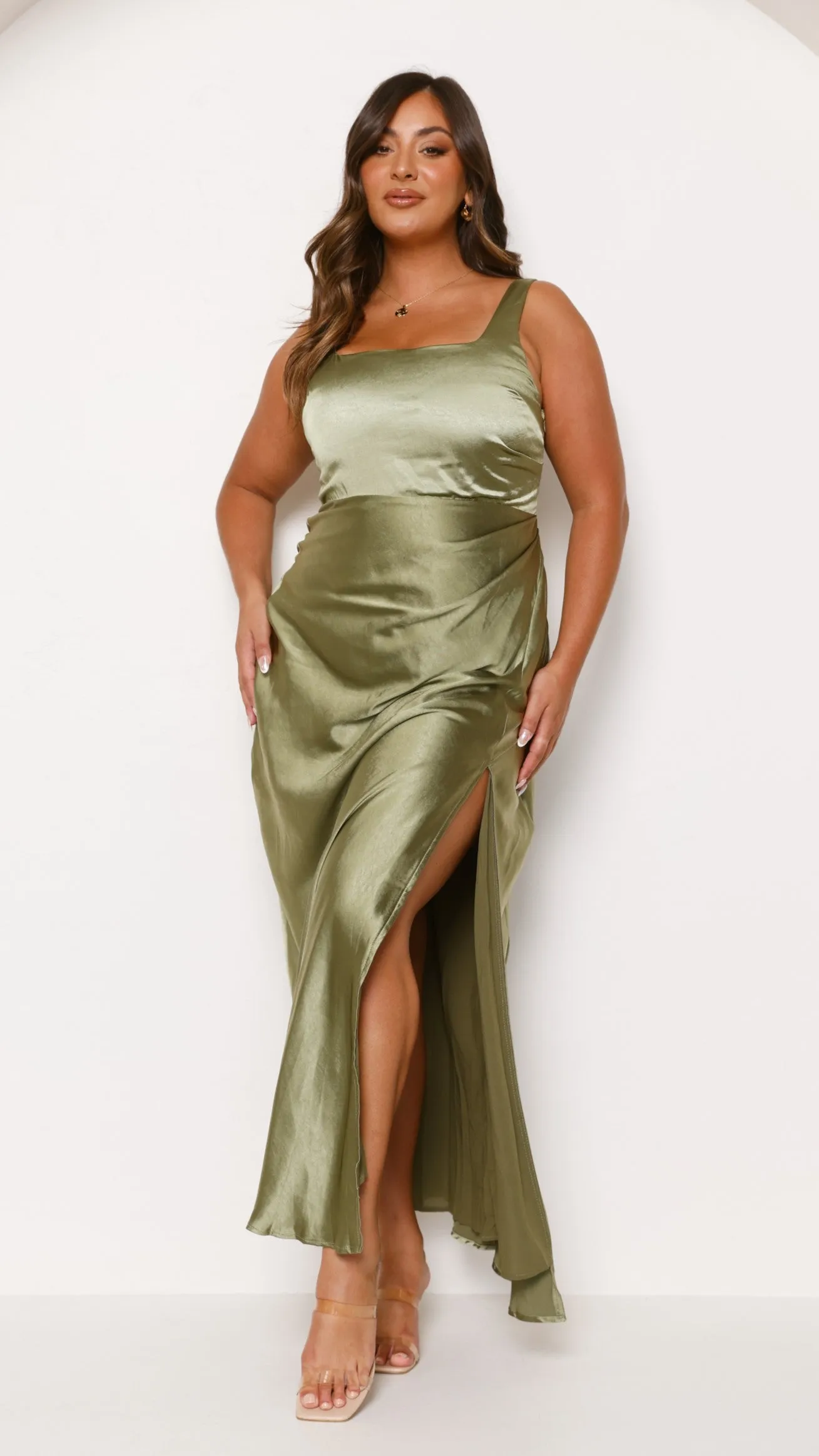 Alaria Maxi Dress - Olive Billy J
