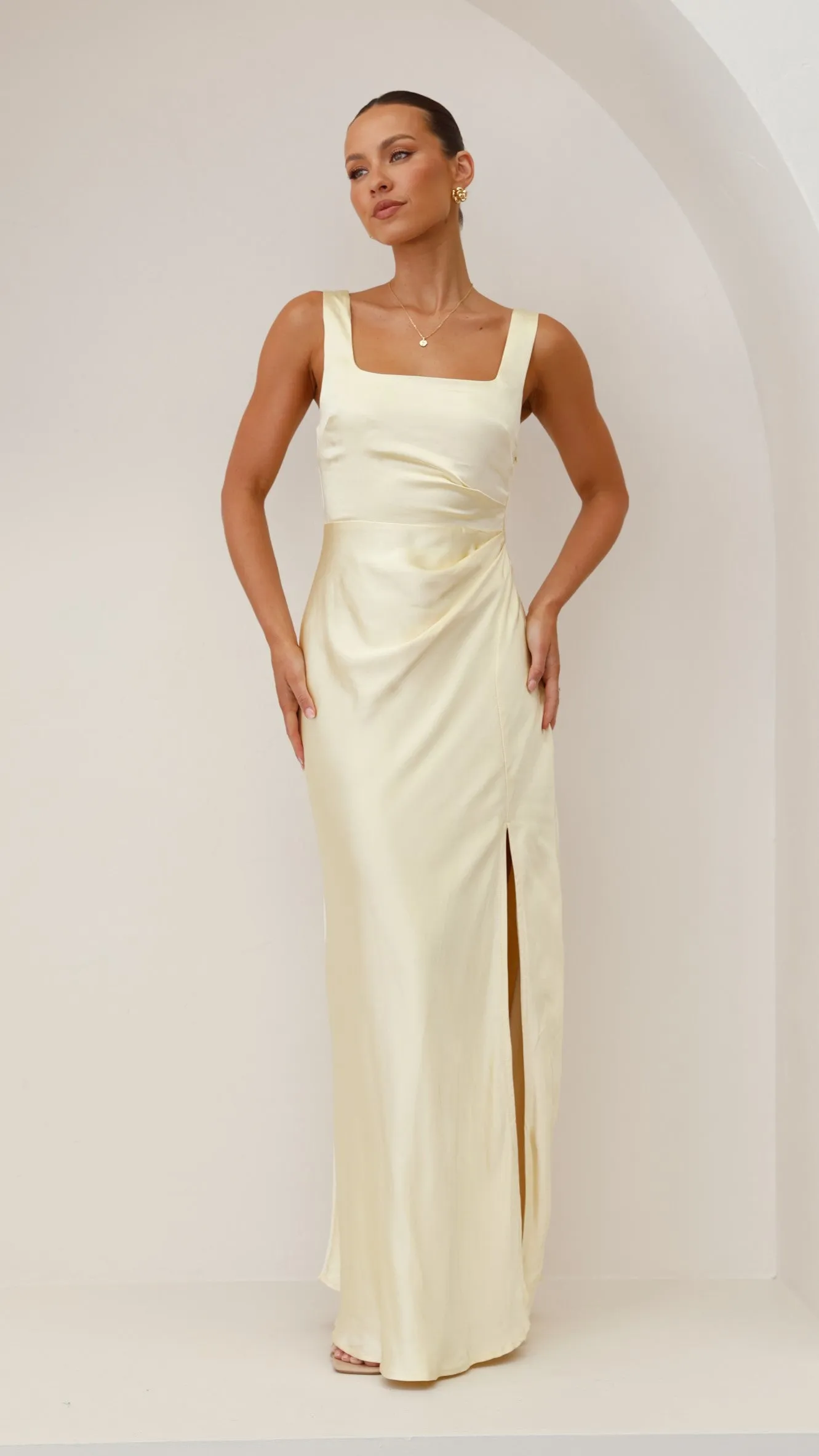 Alaria Maxi Dress - Yellow Billy J