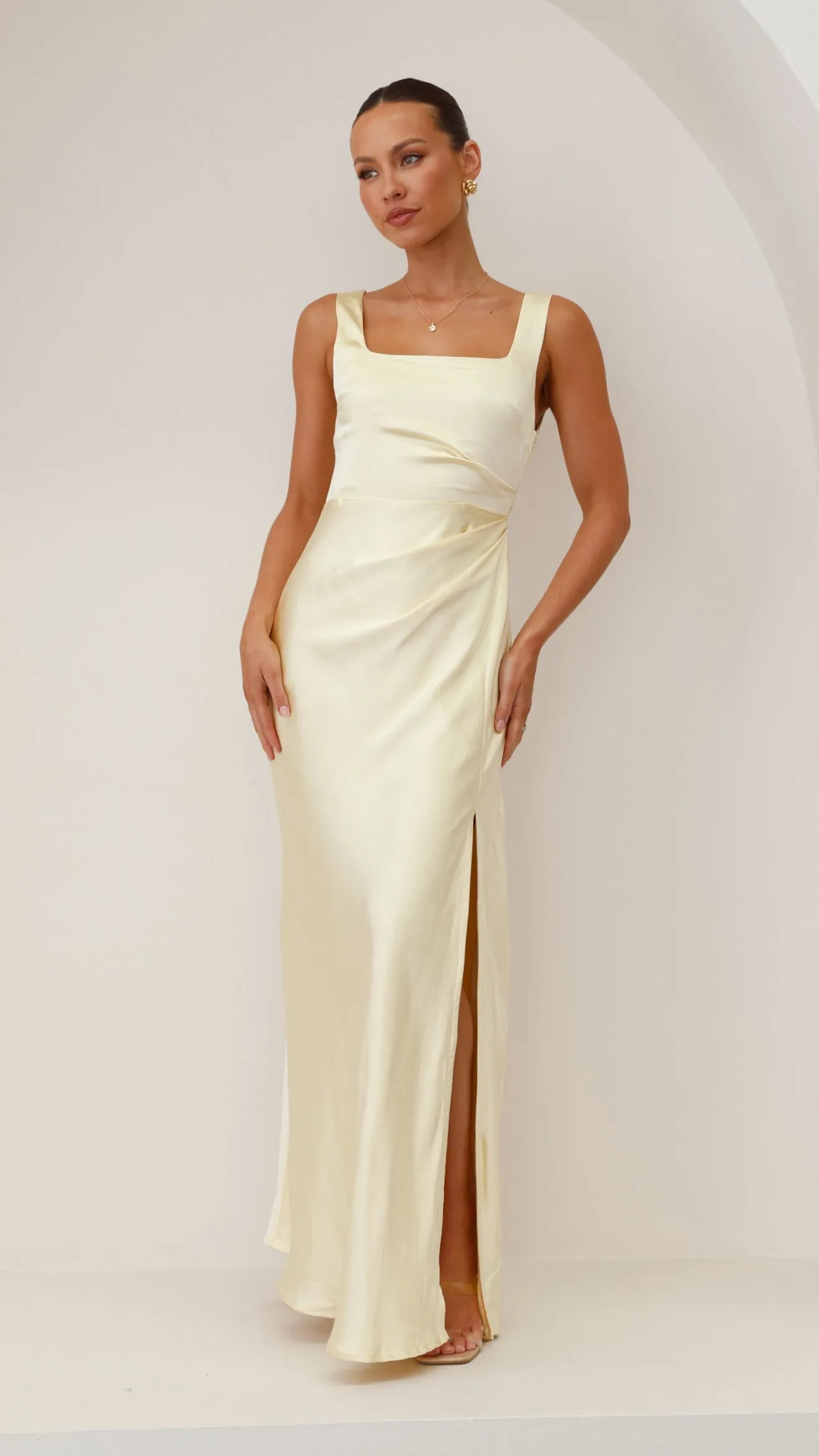 Alaria Maxi Dress - Yellow Billy J