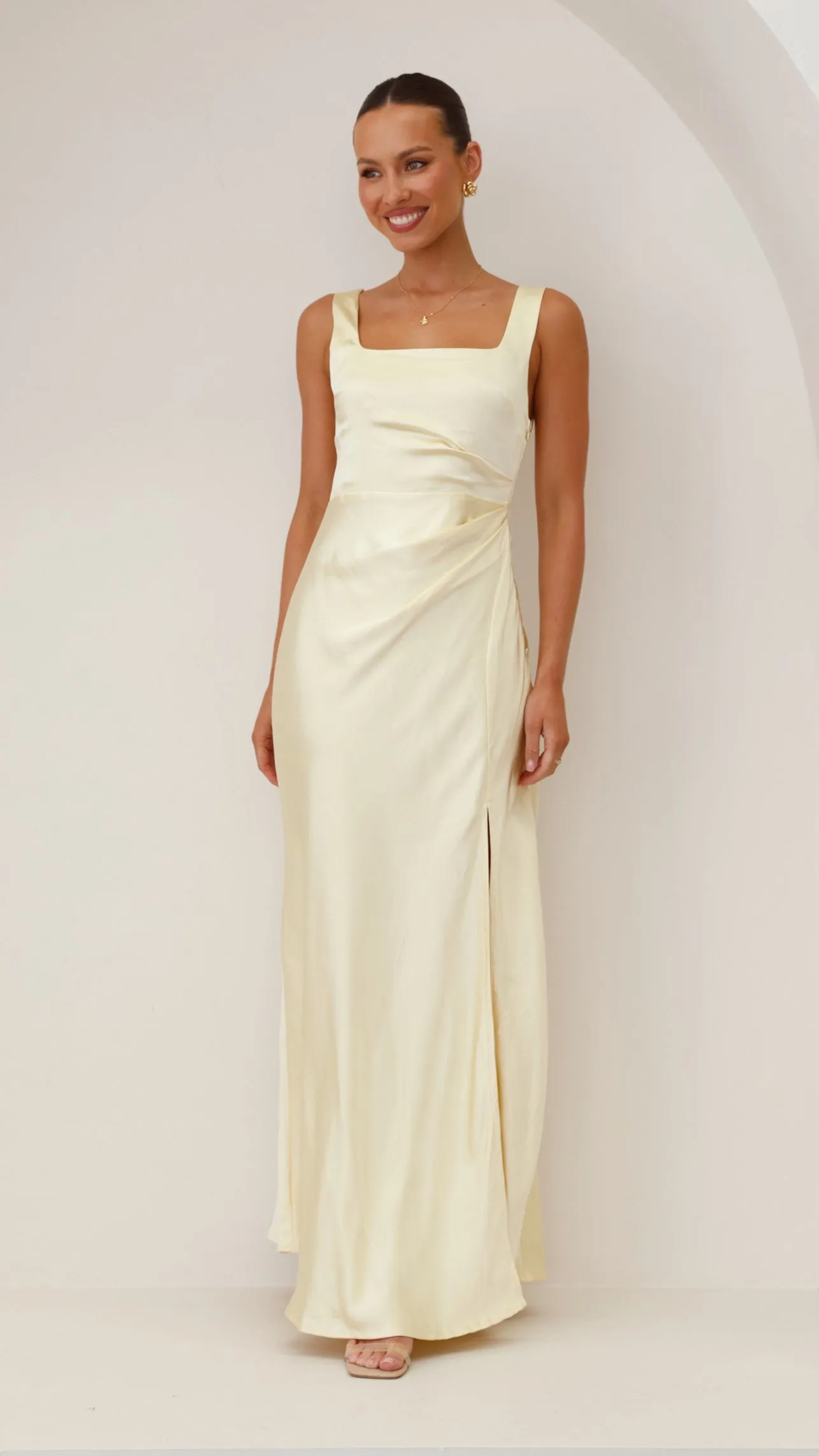 Alaria Maxi Dress - Yellow Billy J