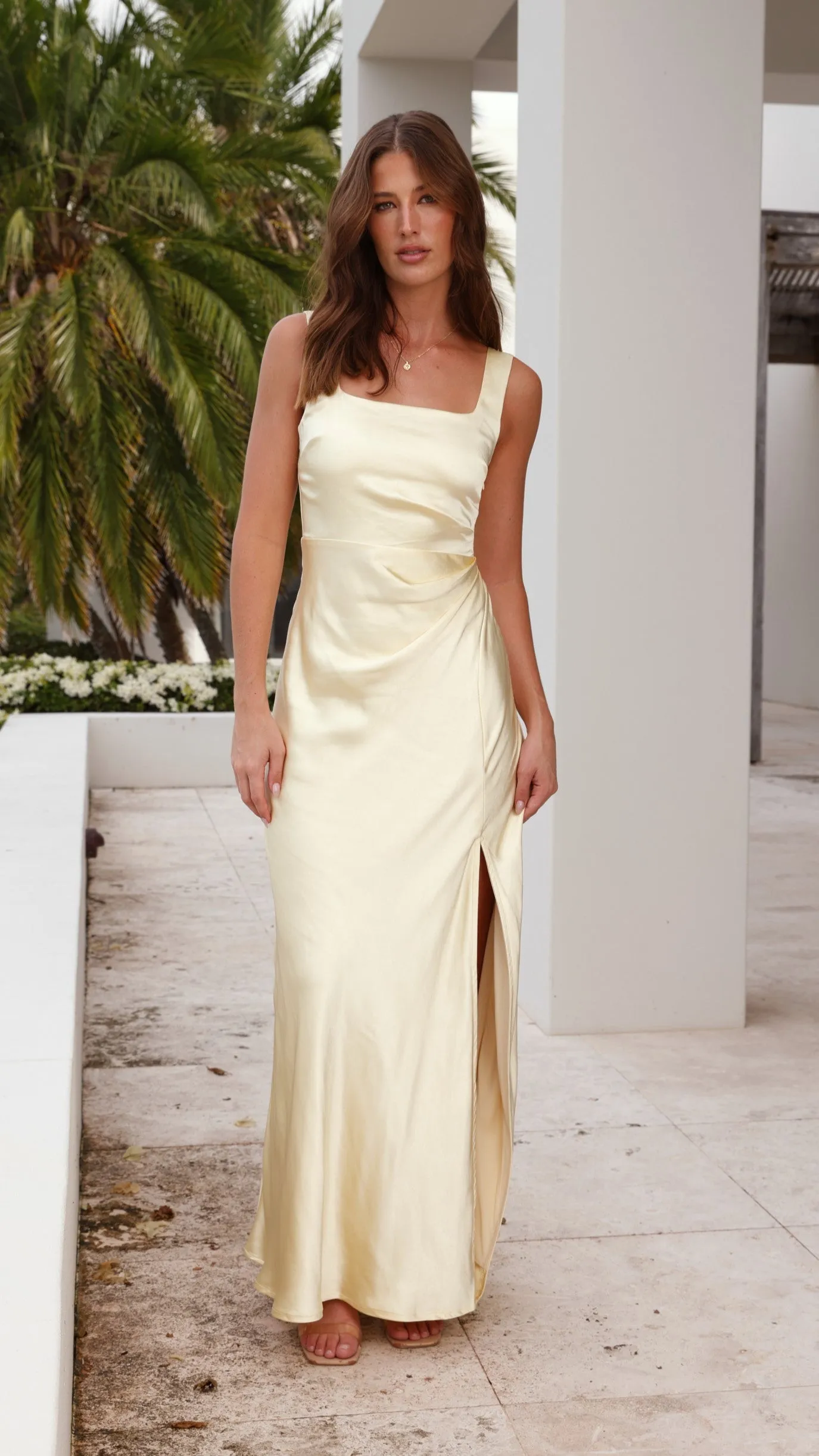 Alaria Maxi Dress - Yellow Billy J