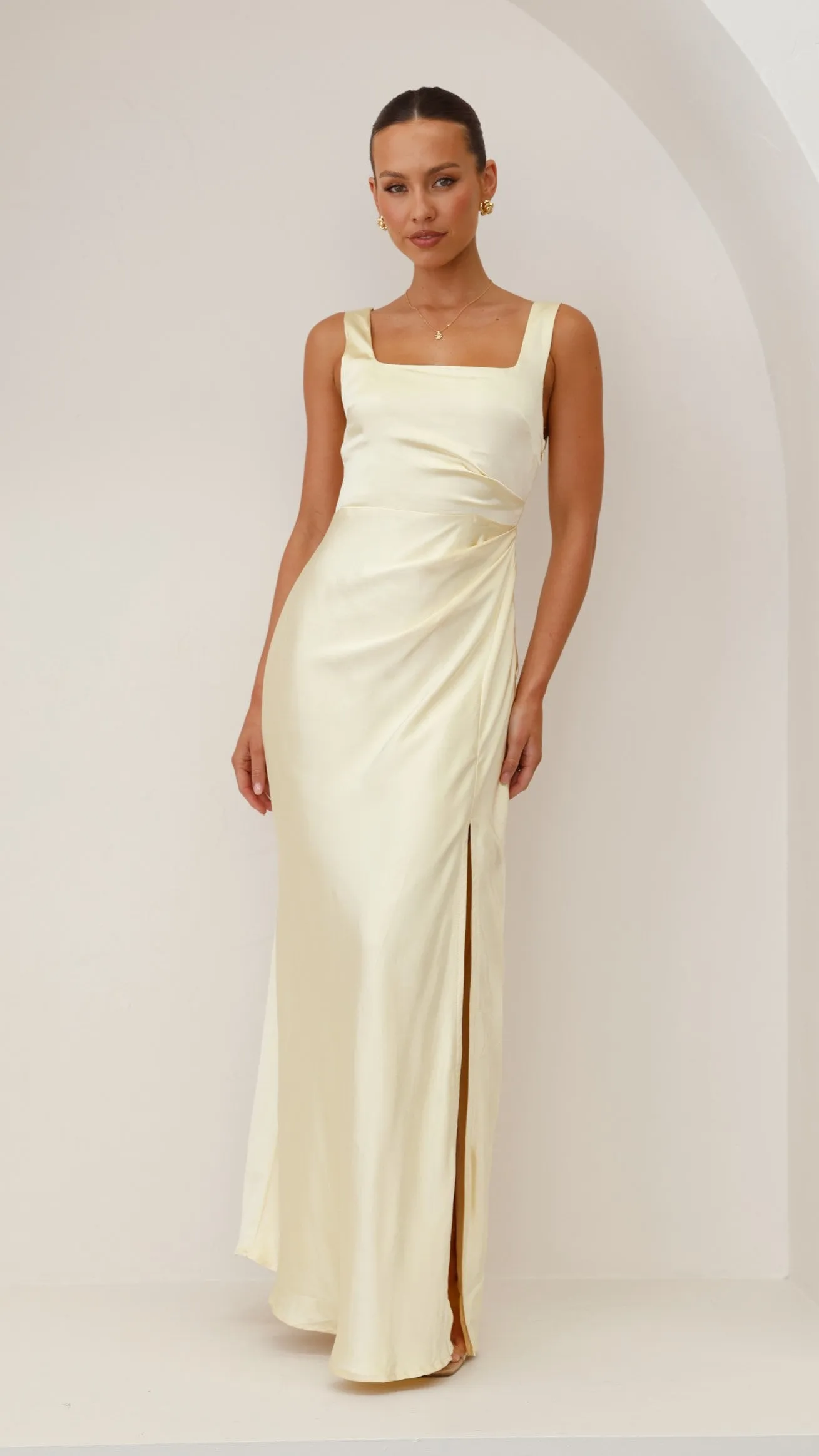 Alaria Maxi Dress - Yellow Billy J