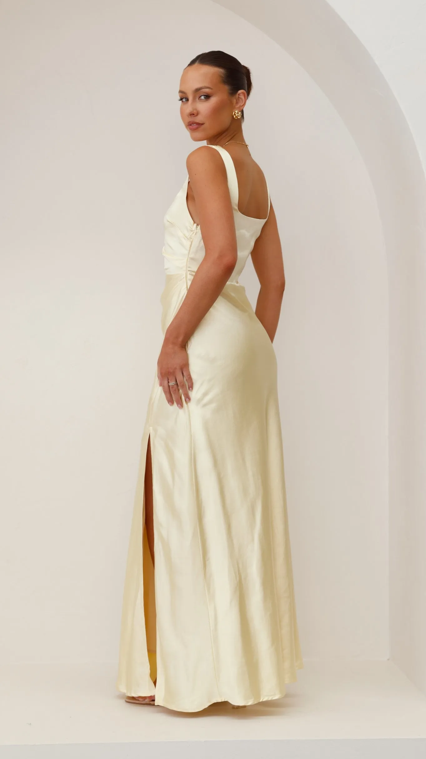 Alaria Maxi Dress - Yellow Billy J