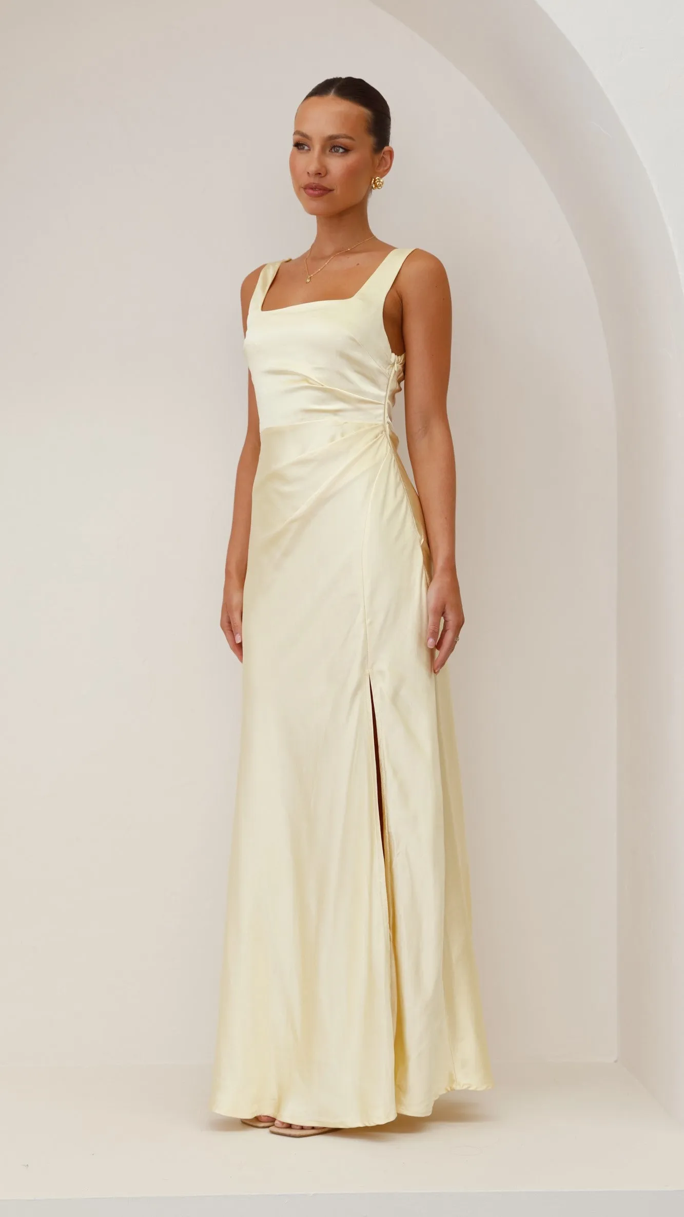 Alaria Maxi Dress - Yellow Billy J