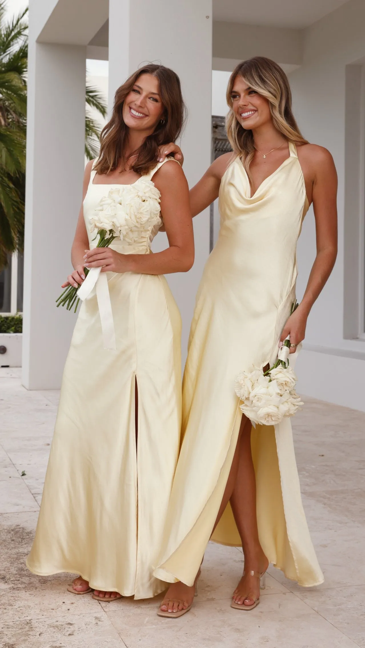 Alaria Maxi Dress - Yellow Billy J
