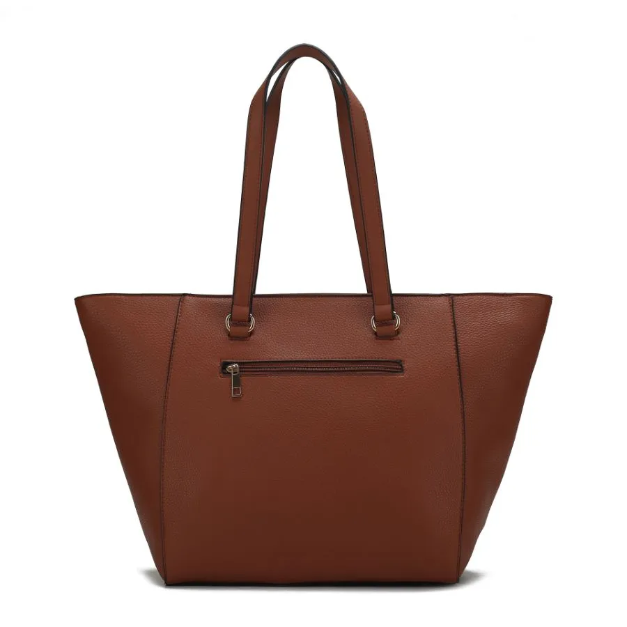 Alexandra Vegan Leather Womens Tote Bag with Wallet  2 pieces