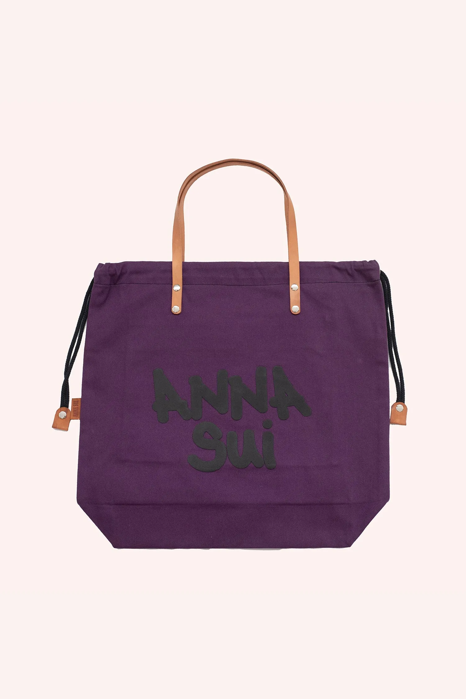 Ali Rapp for Anna Sui "Ooh Boy!!!" Large Tote Bag with Leather Handle Annasui