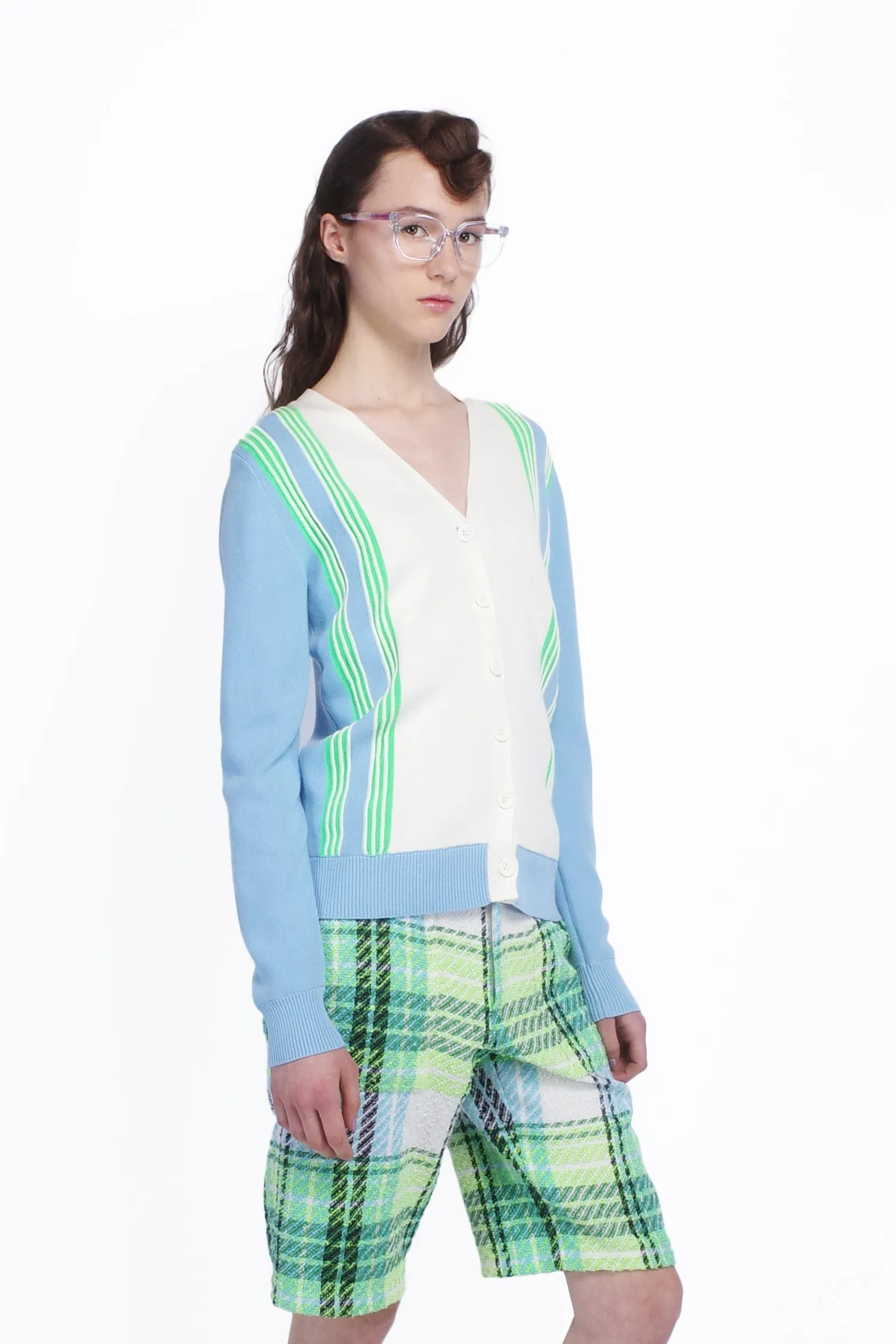 Amalfi Knit Cardigan-Baby Blue Annasui
