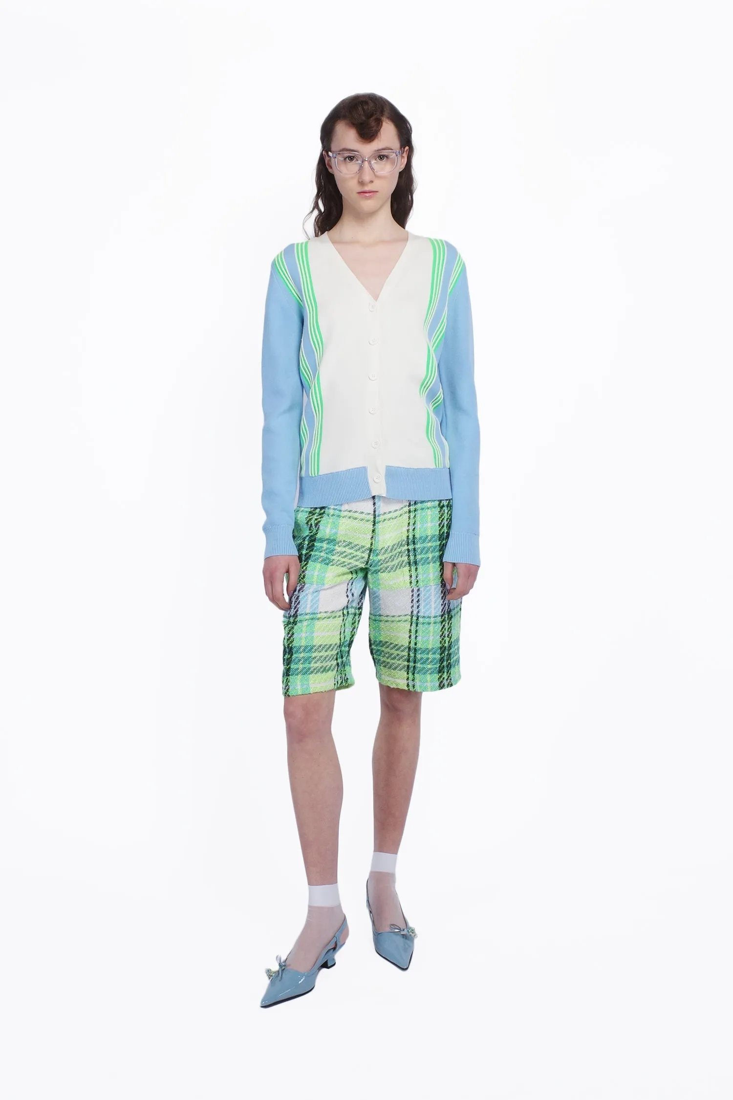 Amalfi Knit Cardigan-Baby Blue Annasui