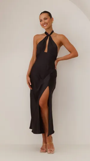 Amalia Maxi Dress - Black Billy J