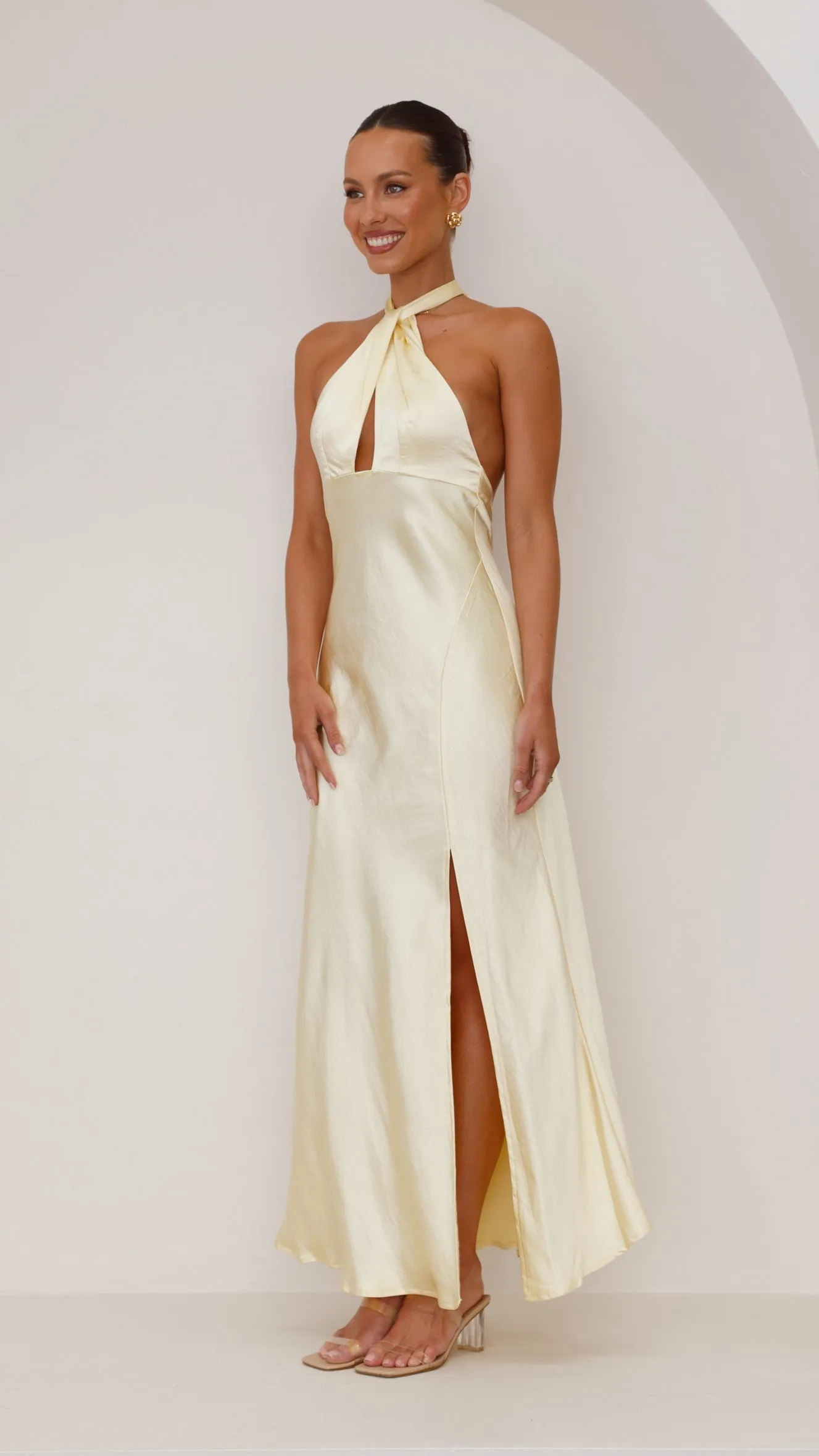 Amalia Maxi Dress - Yellow Billy J