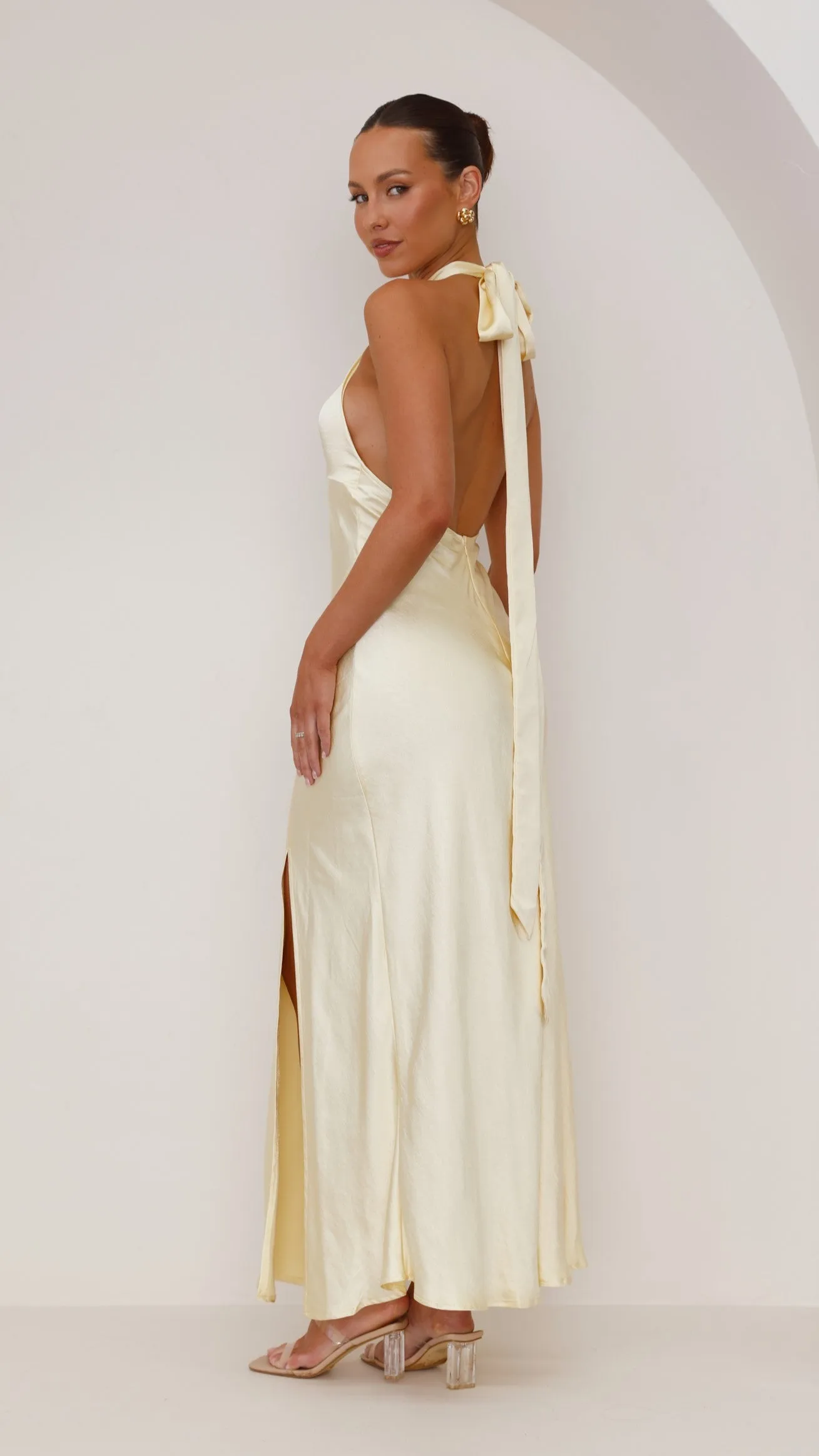 Amalia Maxi Dress - Yellow Billy J