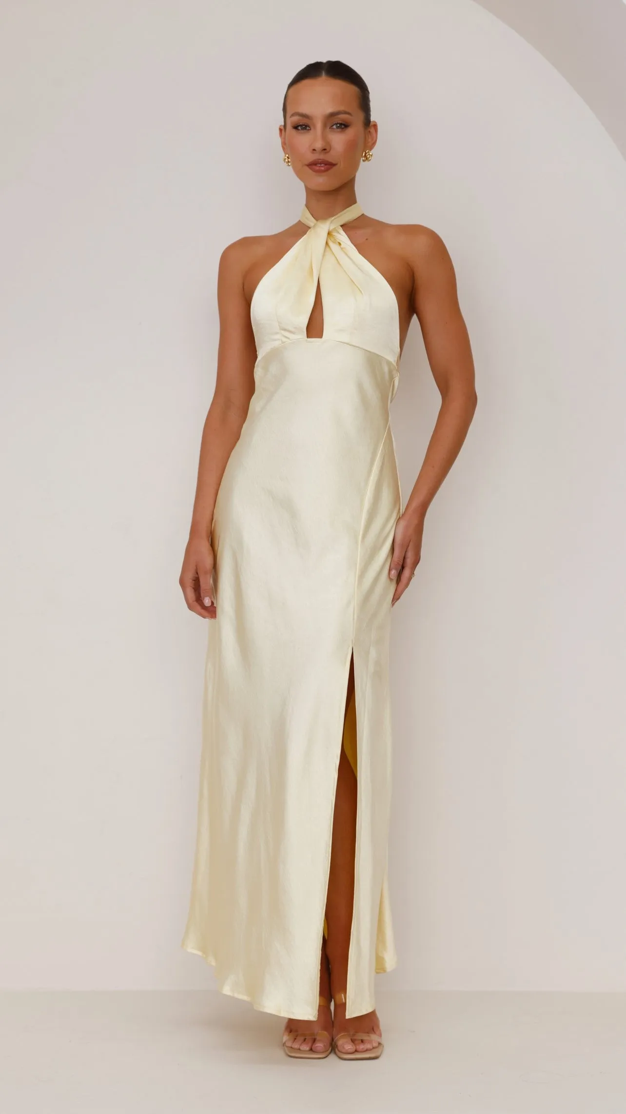 Amalia Maxi Dress - Yellow Billy J