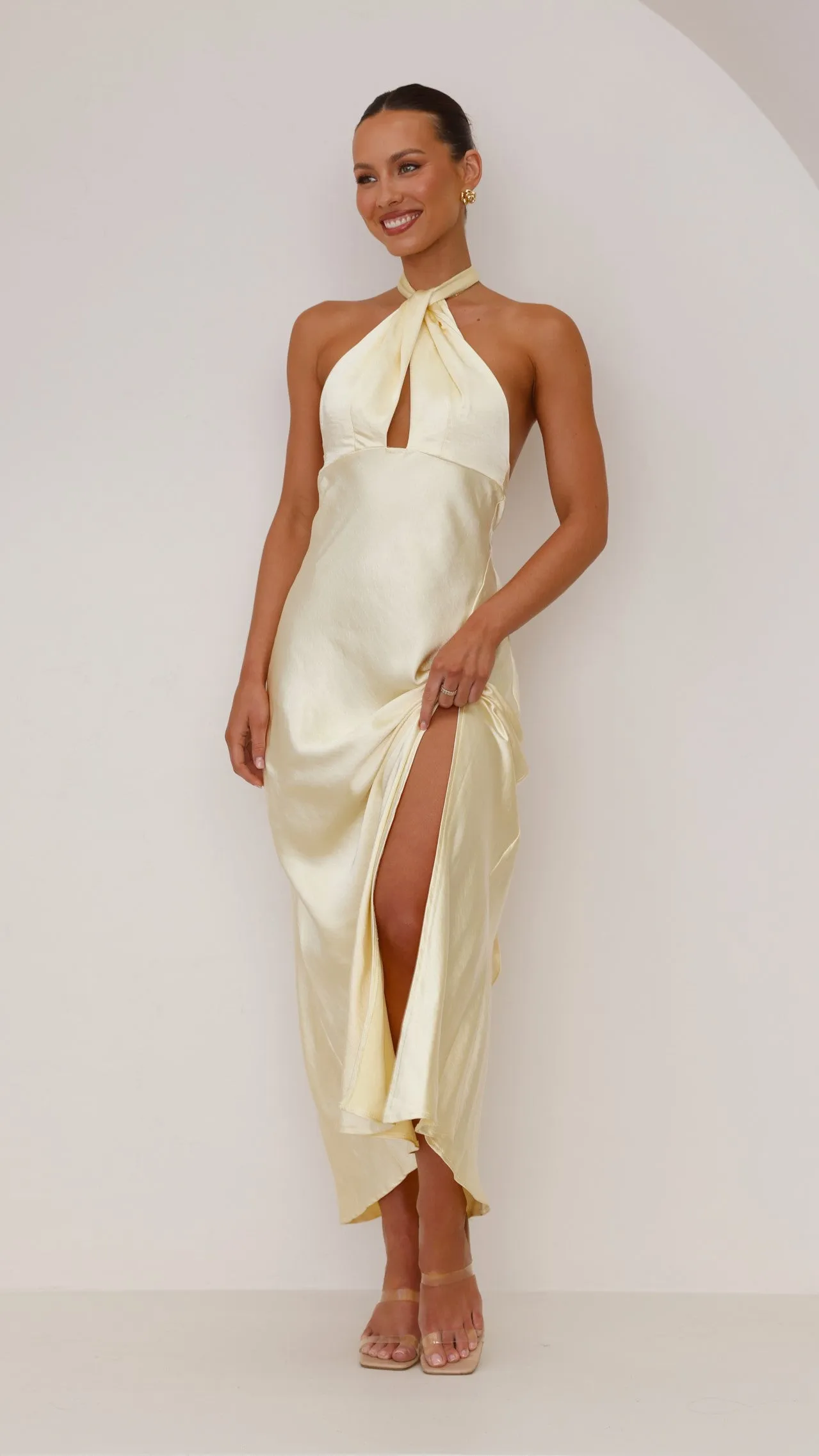 Amalia Maxi Dress - Yellow Billy J