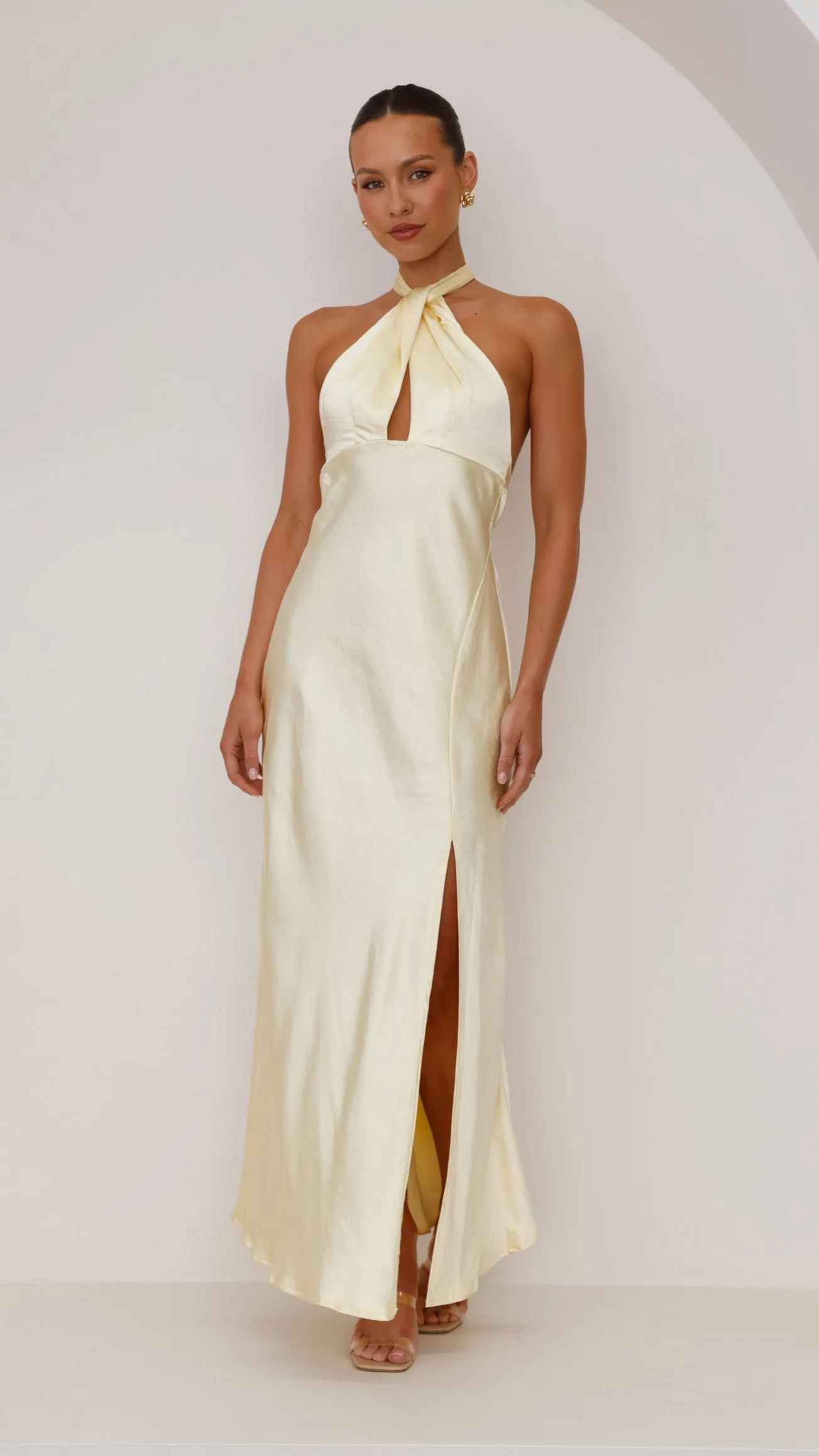Amalia Maxi Dress - Yellow Billy J