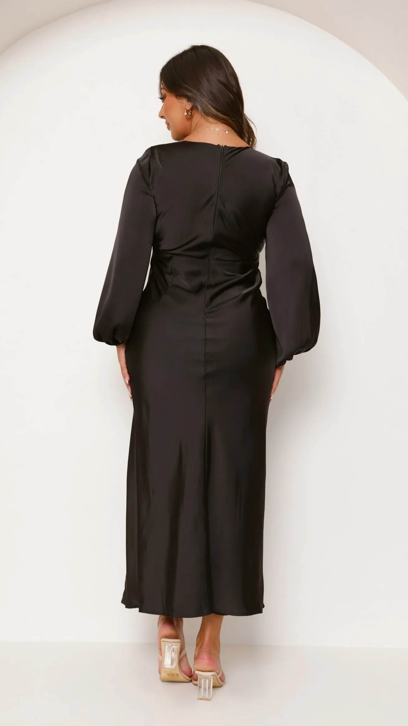 Amara Maxi Dress - Black Billy J