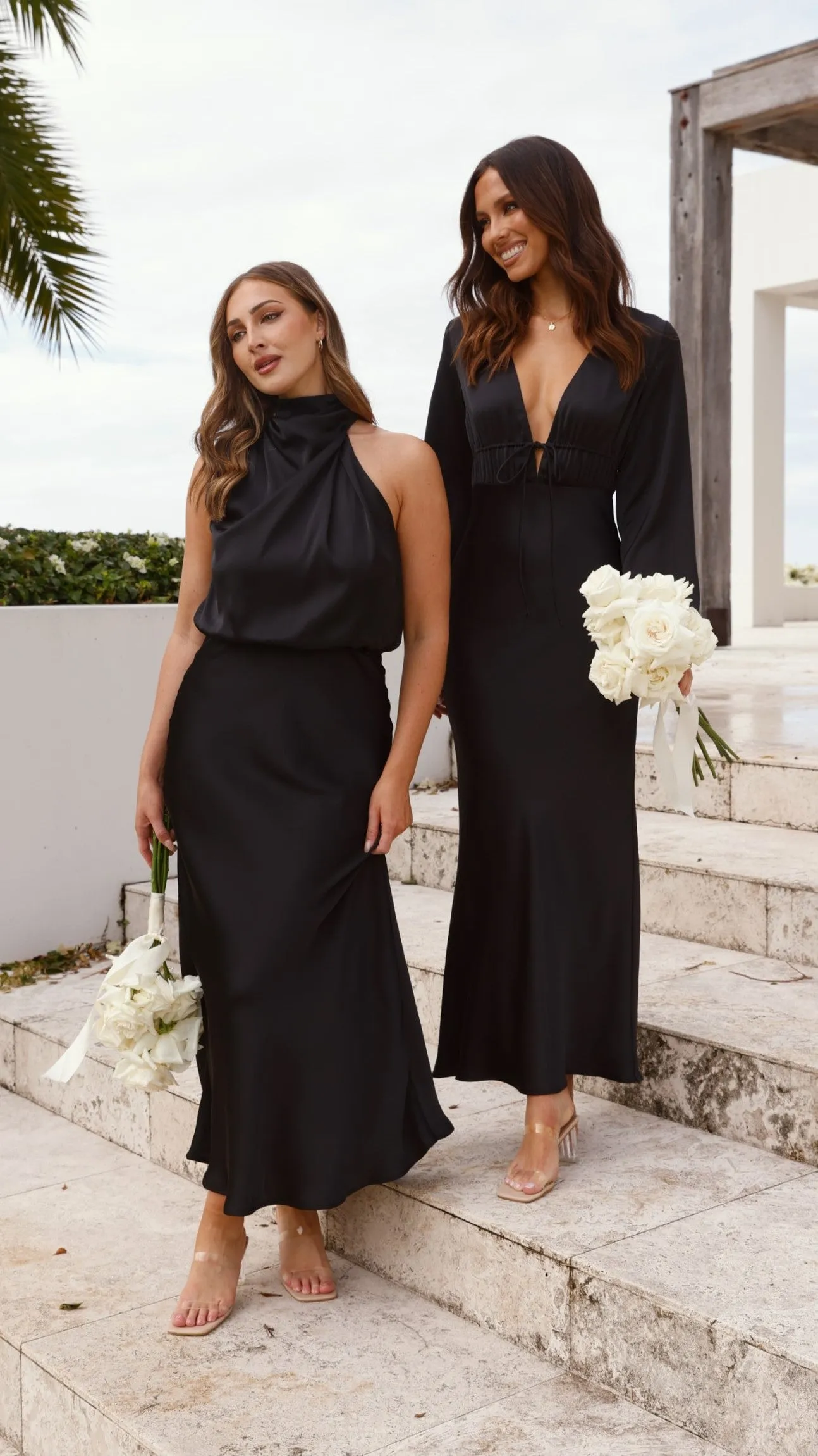 Amara Maxi Dress - Black Billy J
