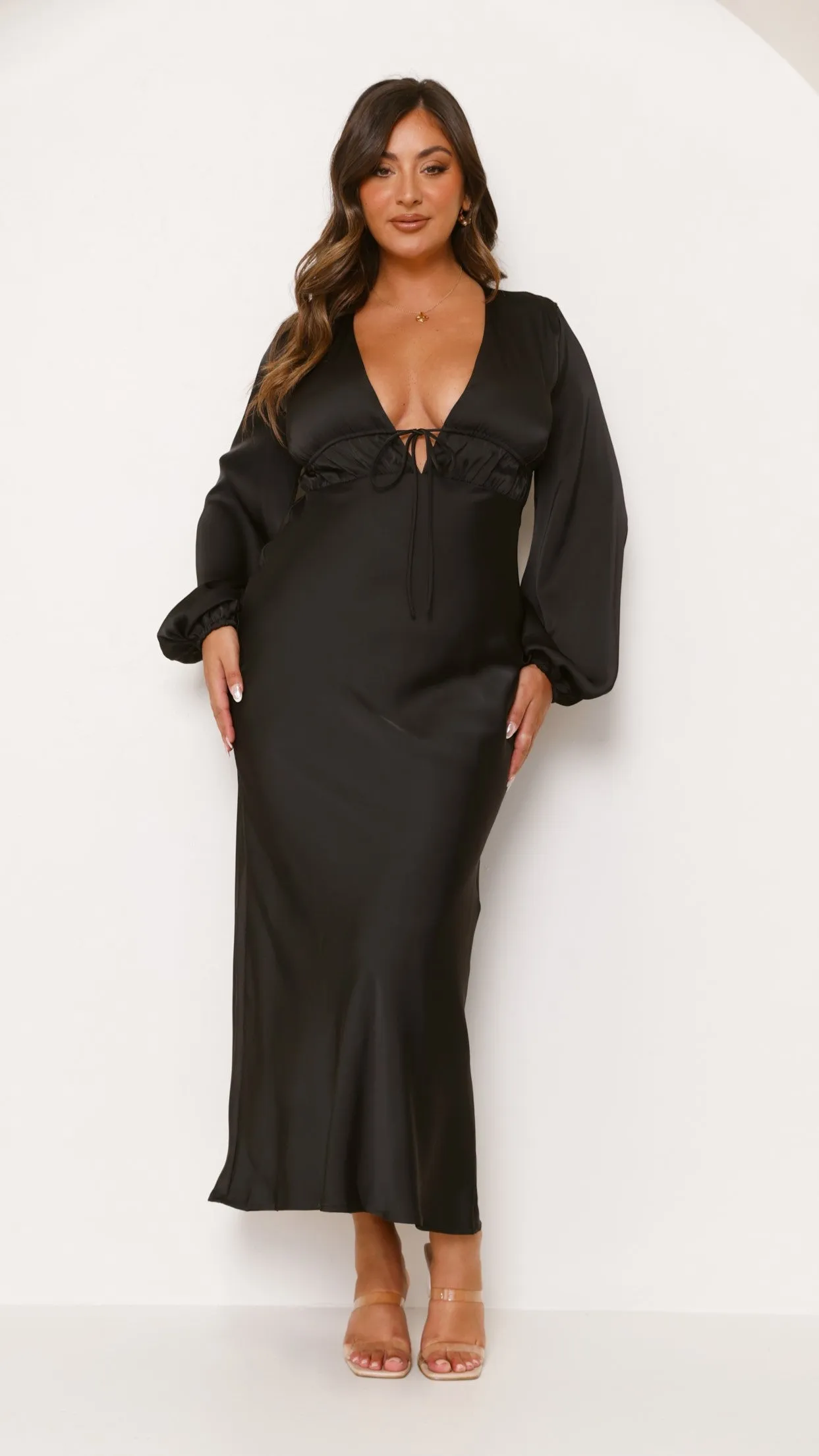 Amara Maxi Dress - Black Billy J