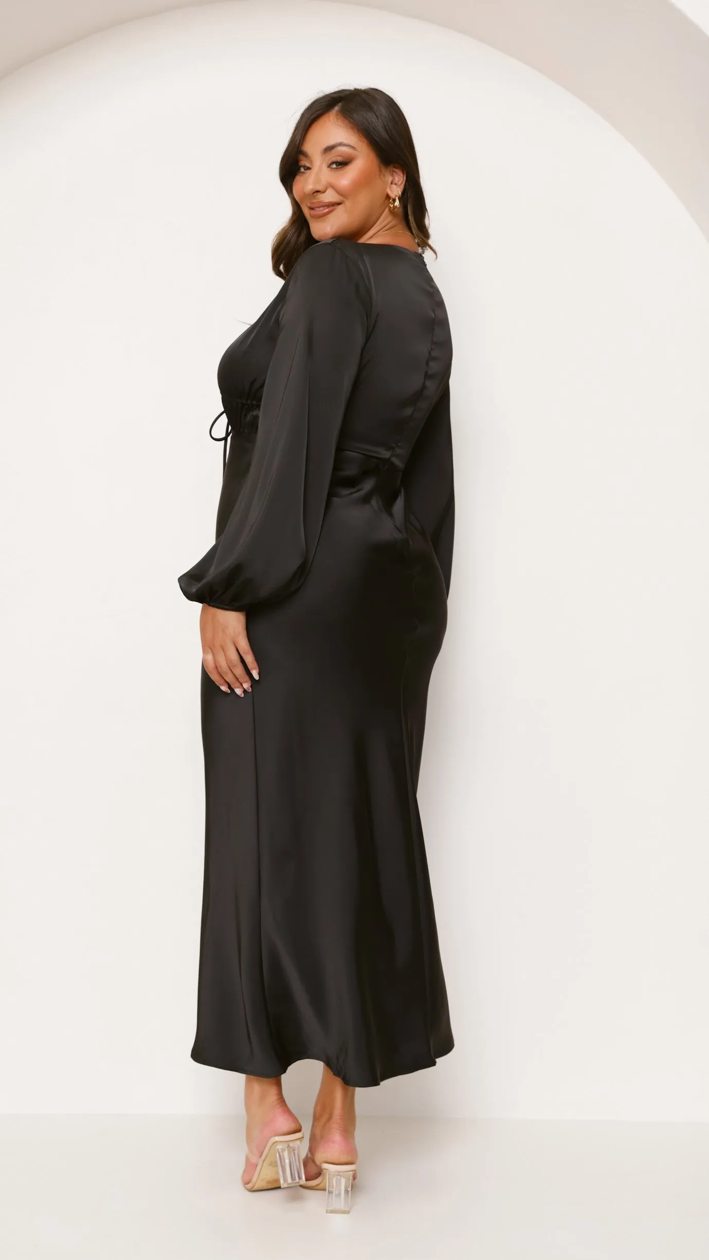 Amara Maxi Dress - Black Billy J