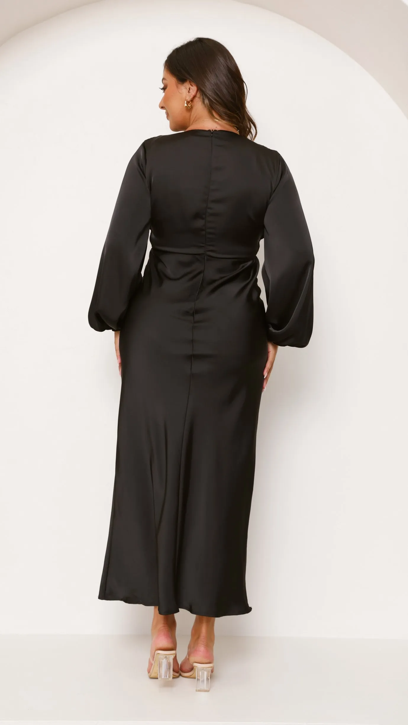Amara Maxi Dress - Black Billy J