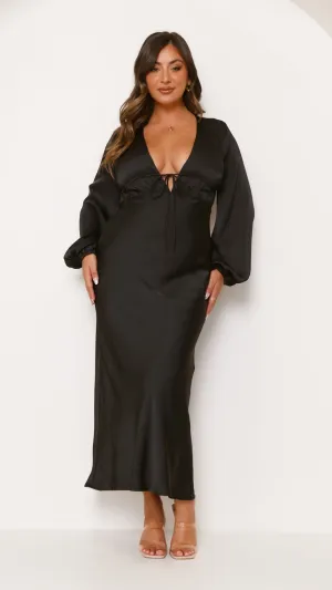 Amara Maxi Dress - Black Billy J