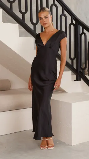Amelia Maxi Dress - Black Billy J