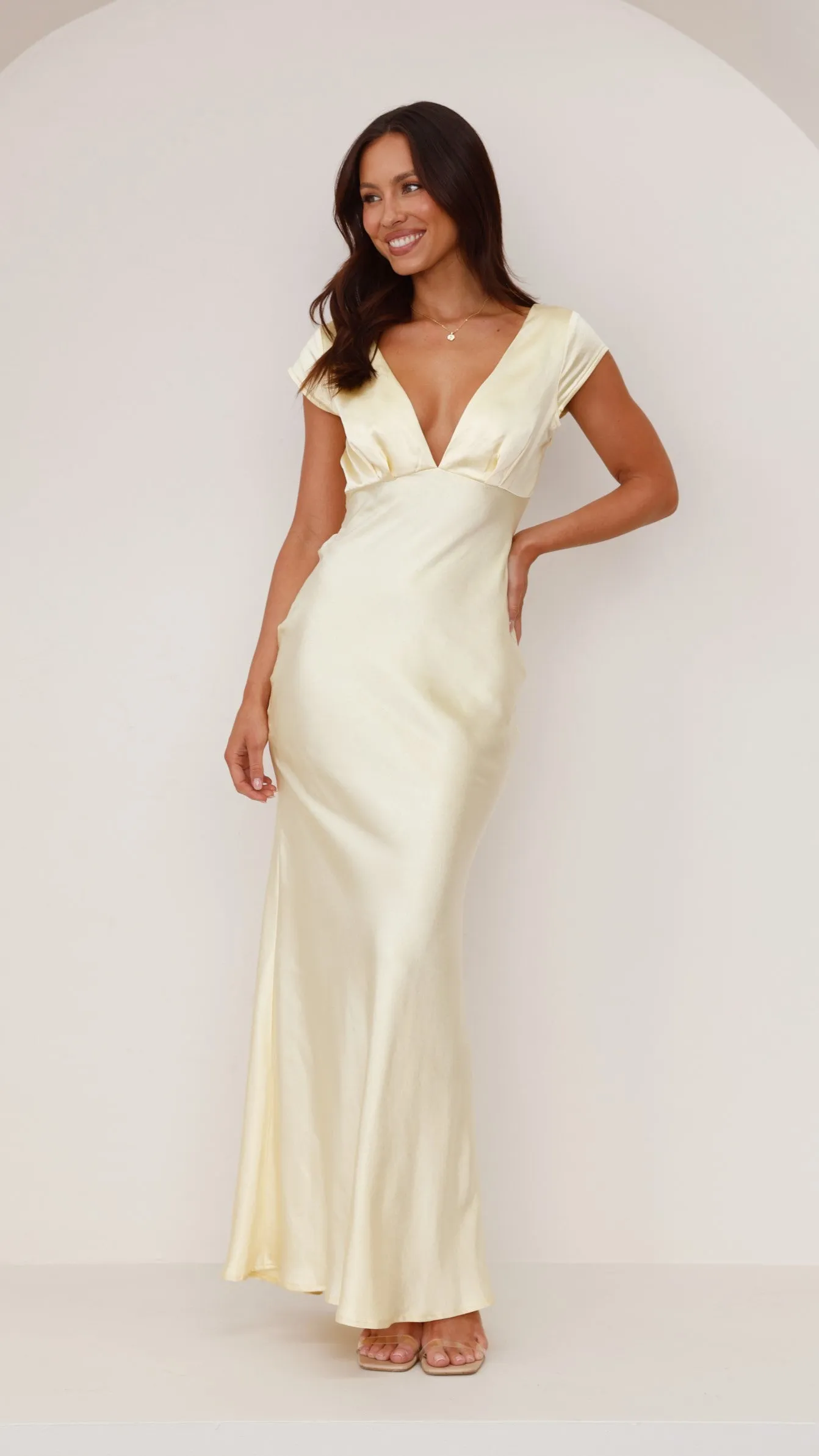 Amelia Maxi Dress - Yellow Billy J