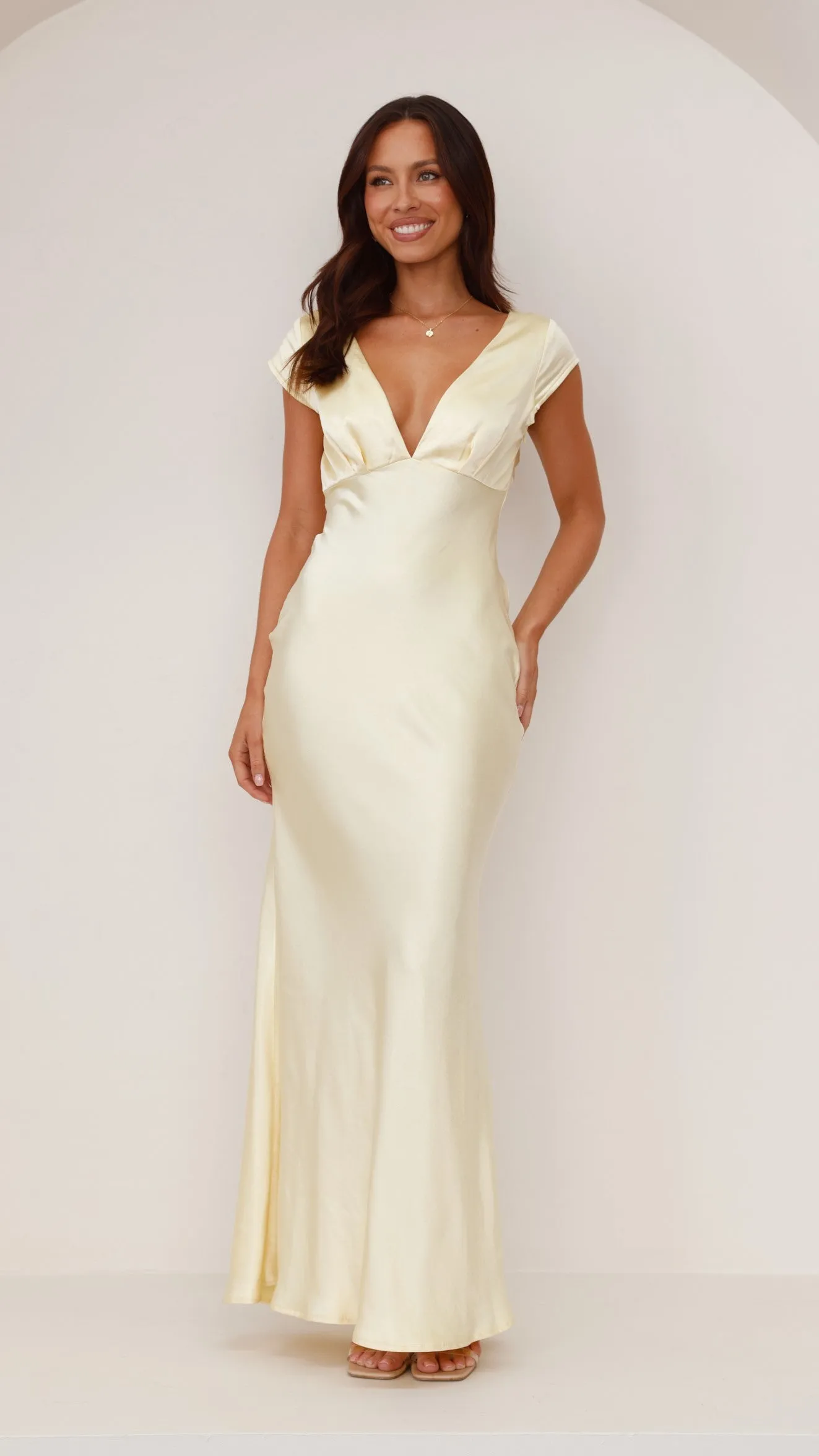 Amelia Maxi Dress - Yellow Billy J