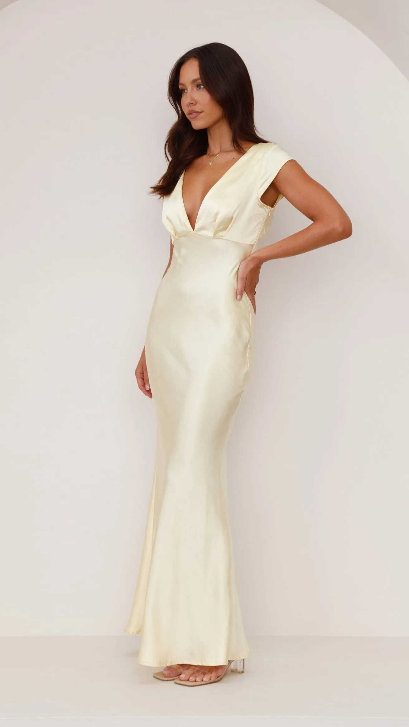 Amelia Maxi Dress - Yellow Billy J
