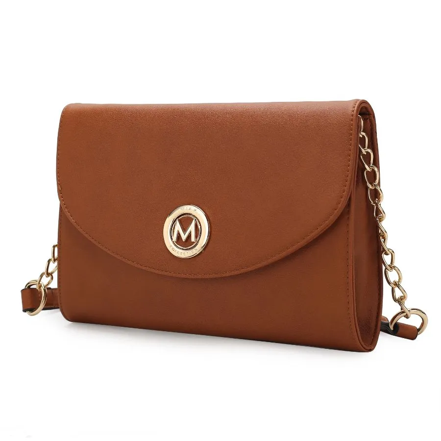 Andra Vegan Leather Womens Crossbody Bag