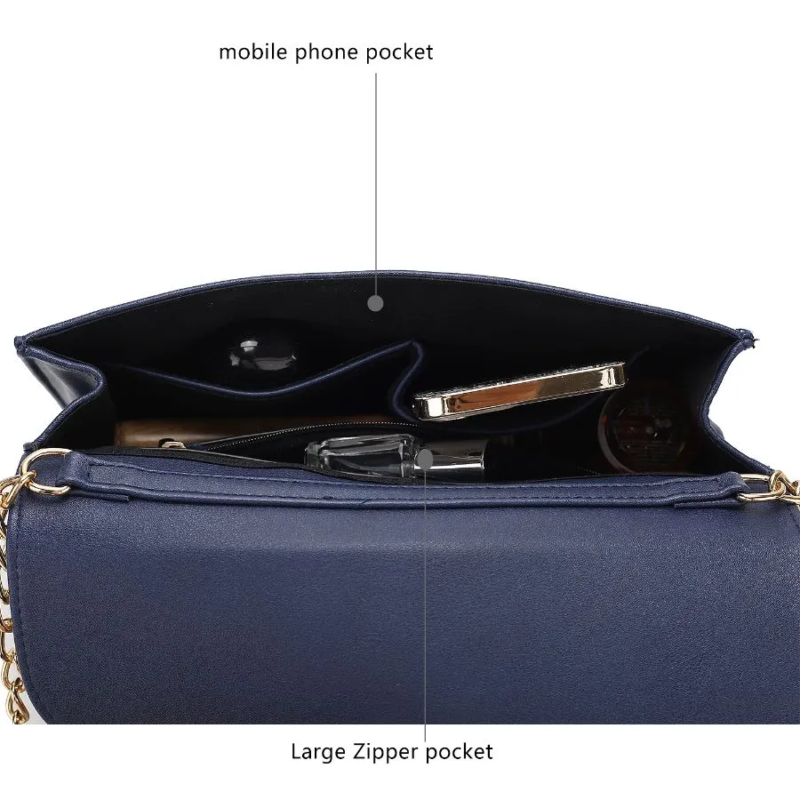 Andra Vegan Leather Womens Crossbody Bag