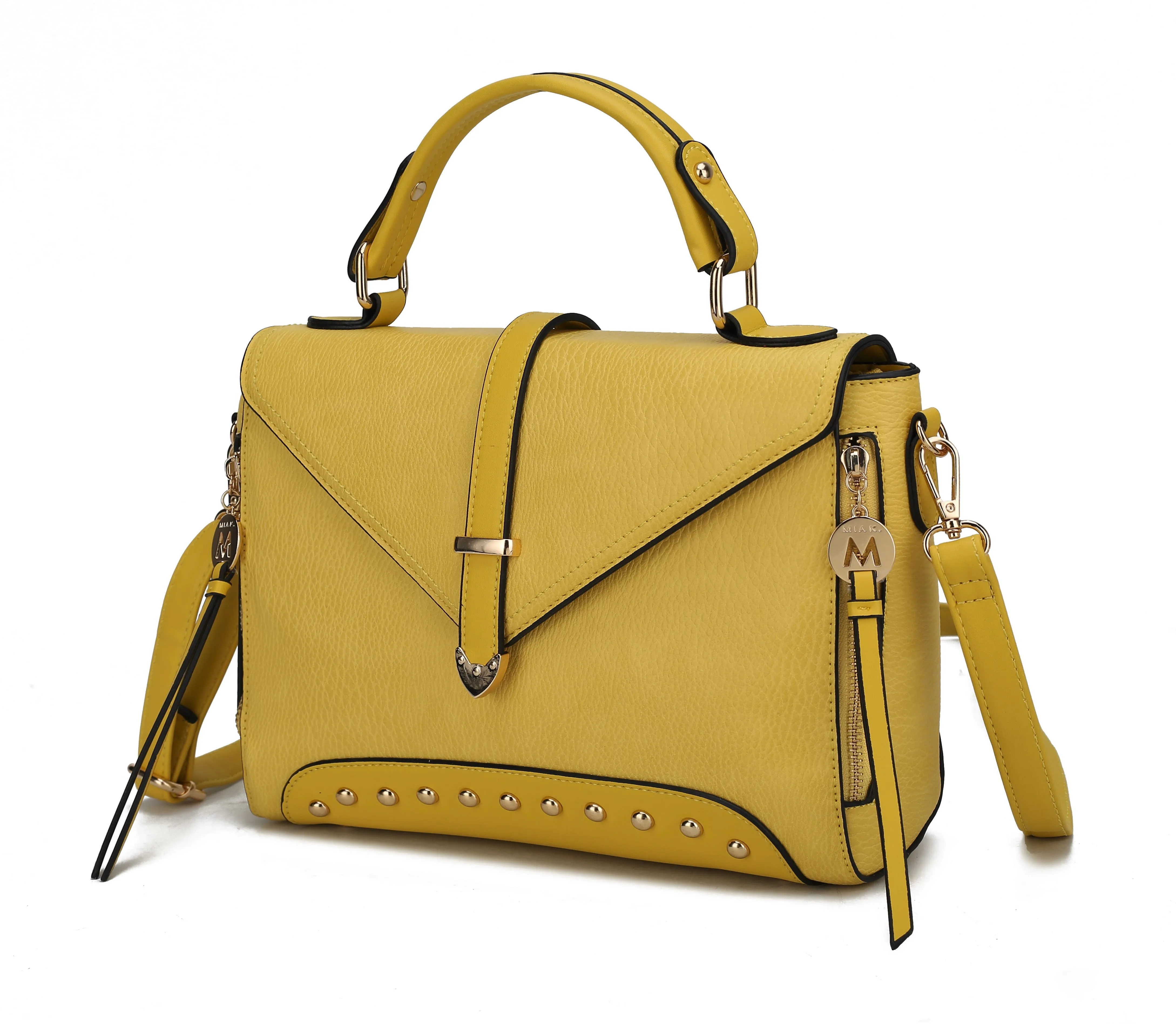 Angela Vegan Leather Womens Satchel Bag