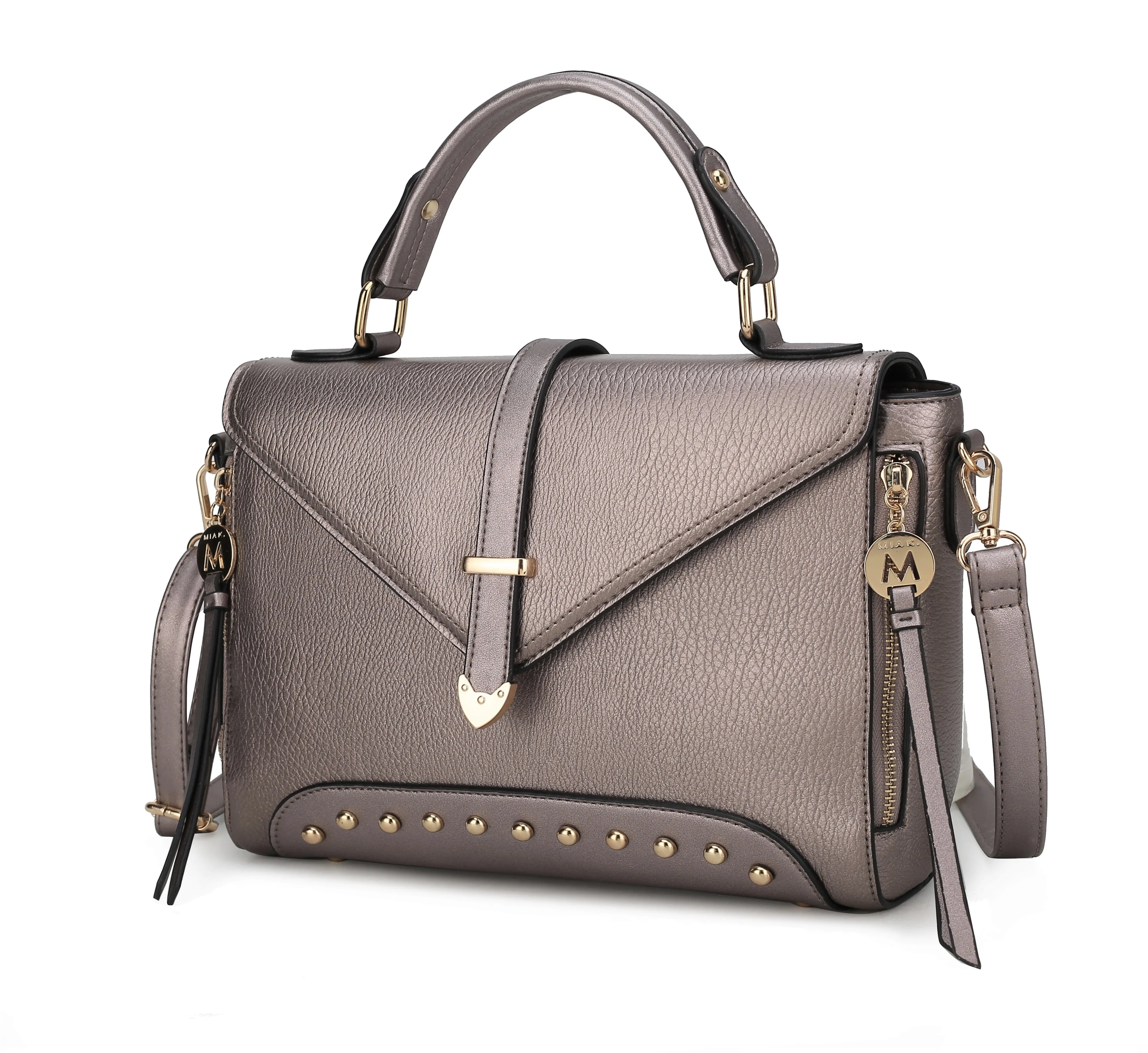 Angela Vegan Leather Womens Satchel Bag