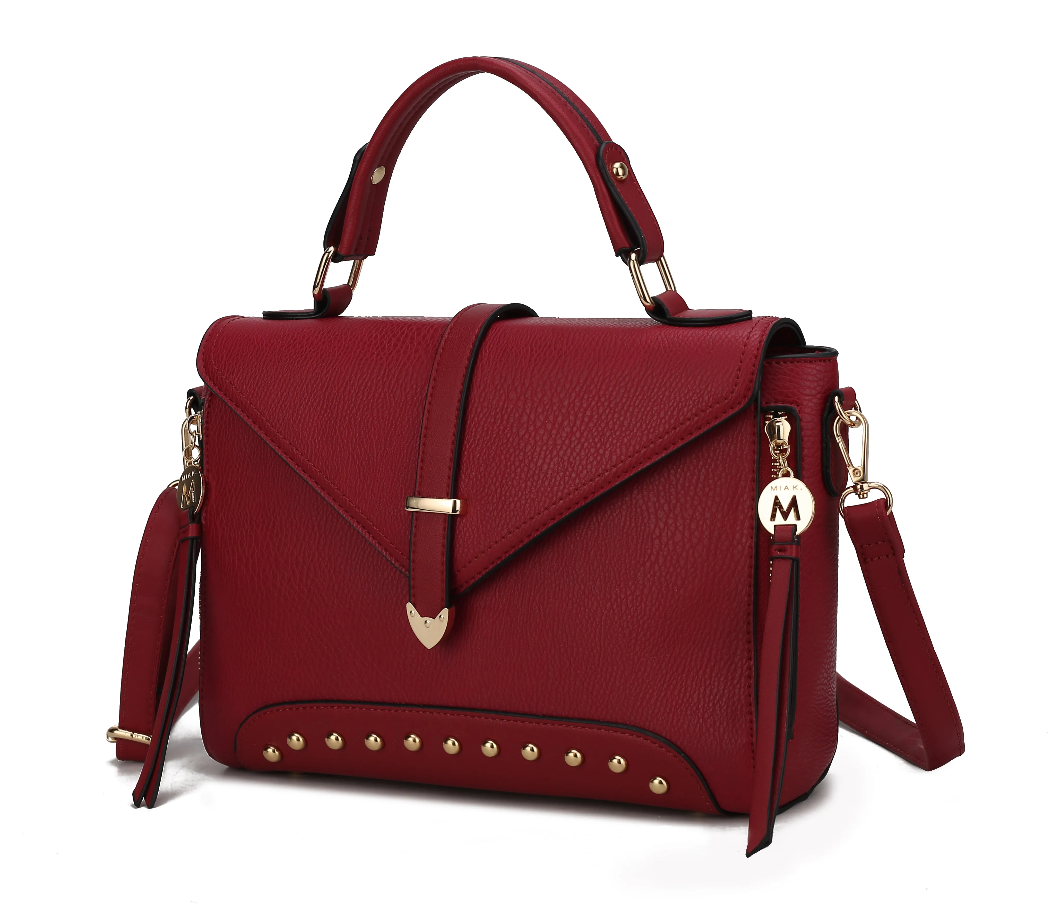 Angela Vegan Leather Womens Satchel Bag