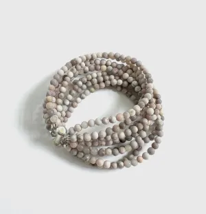 ANN LIGHTFOOT - NINE STRAND SAKURA AGATE CUFF