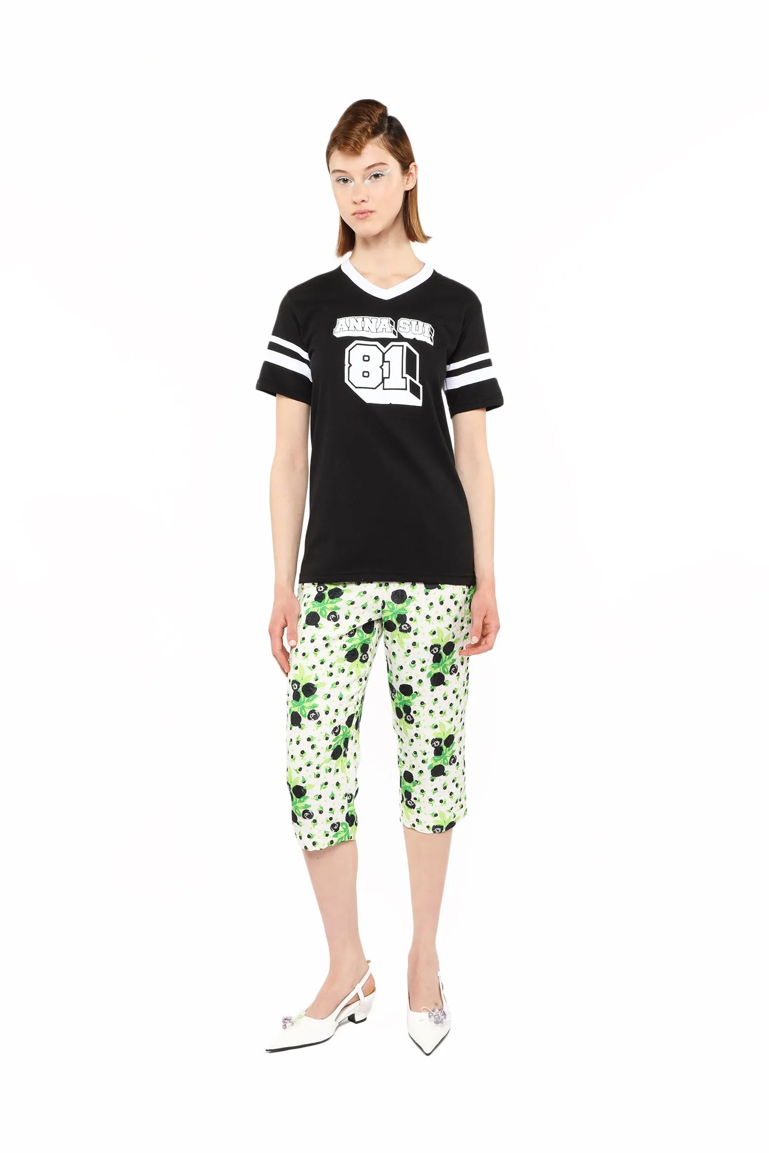 Anna Sui Logo T-Shirt Black Annasui