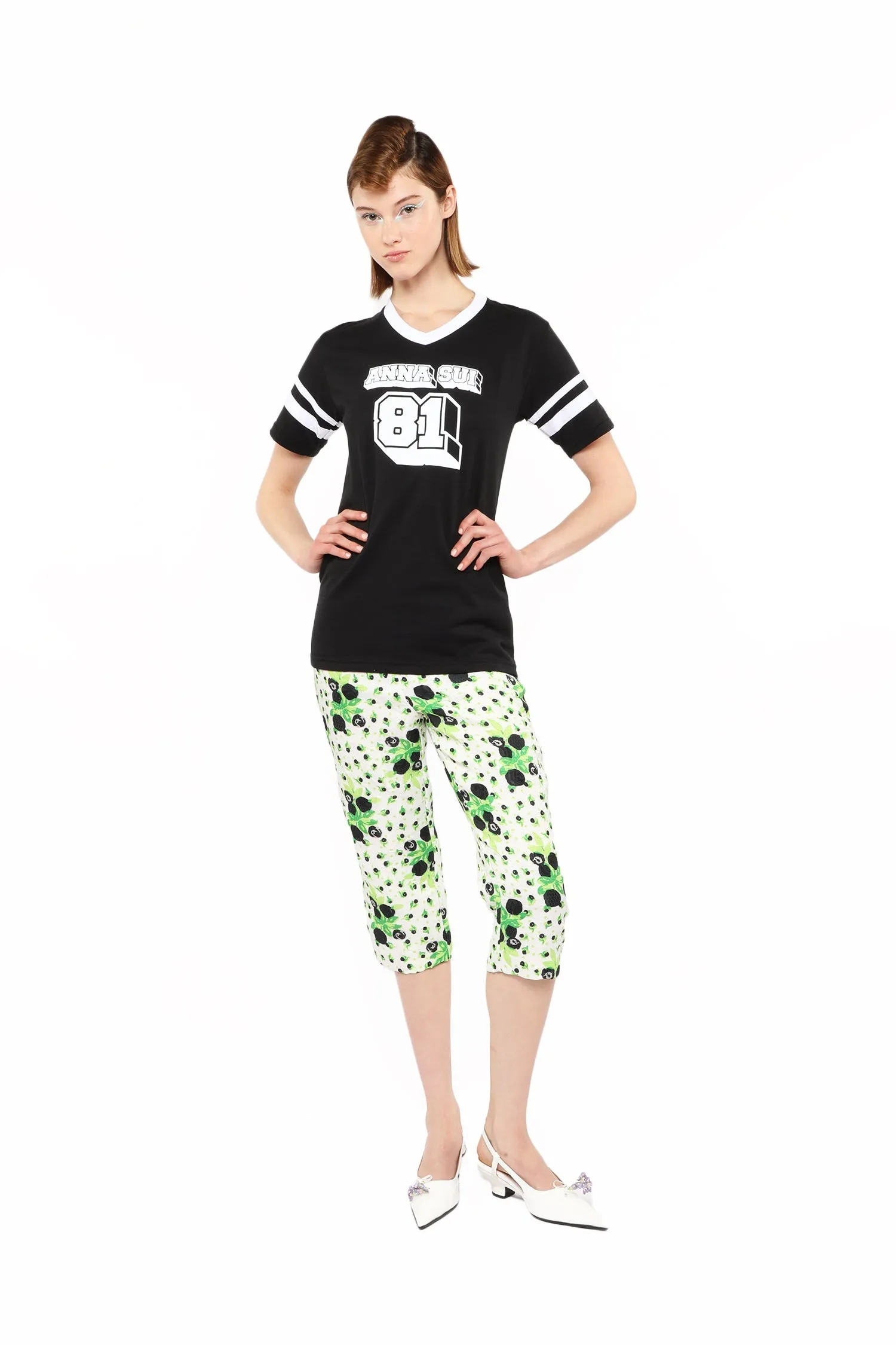 Anna Sui Logo T-Shirt Black Annasui